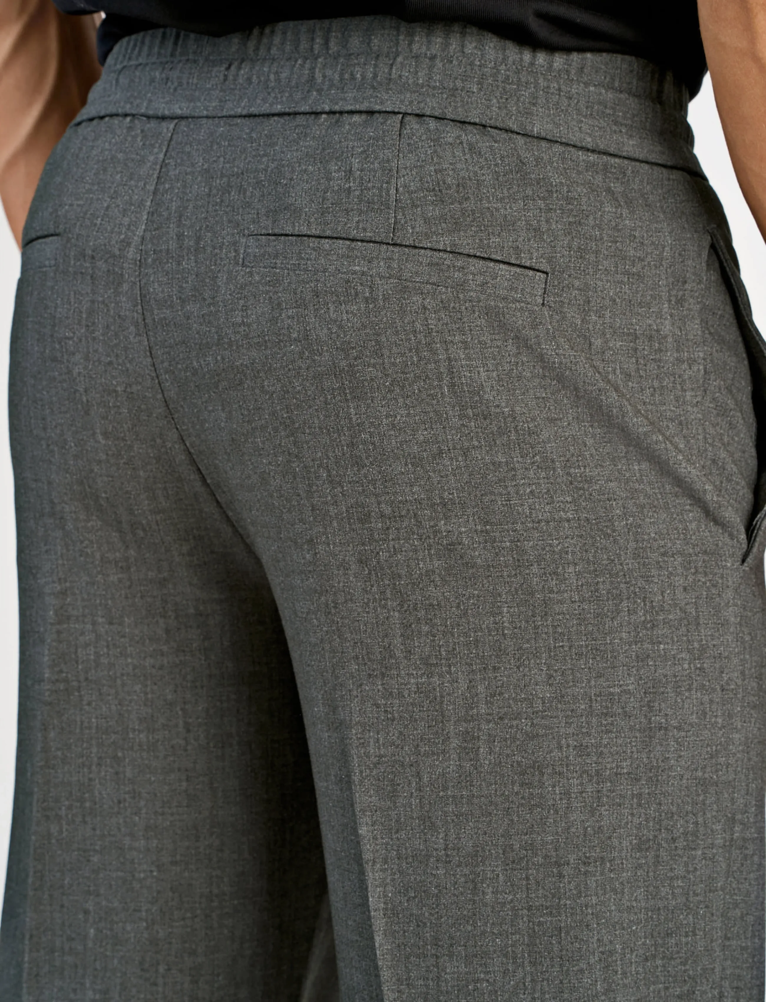 Lindbergh - Relaxed elasticated pants - freizeithosen - grey mix - 5