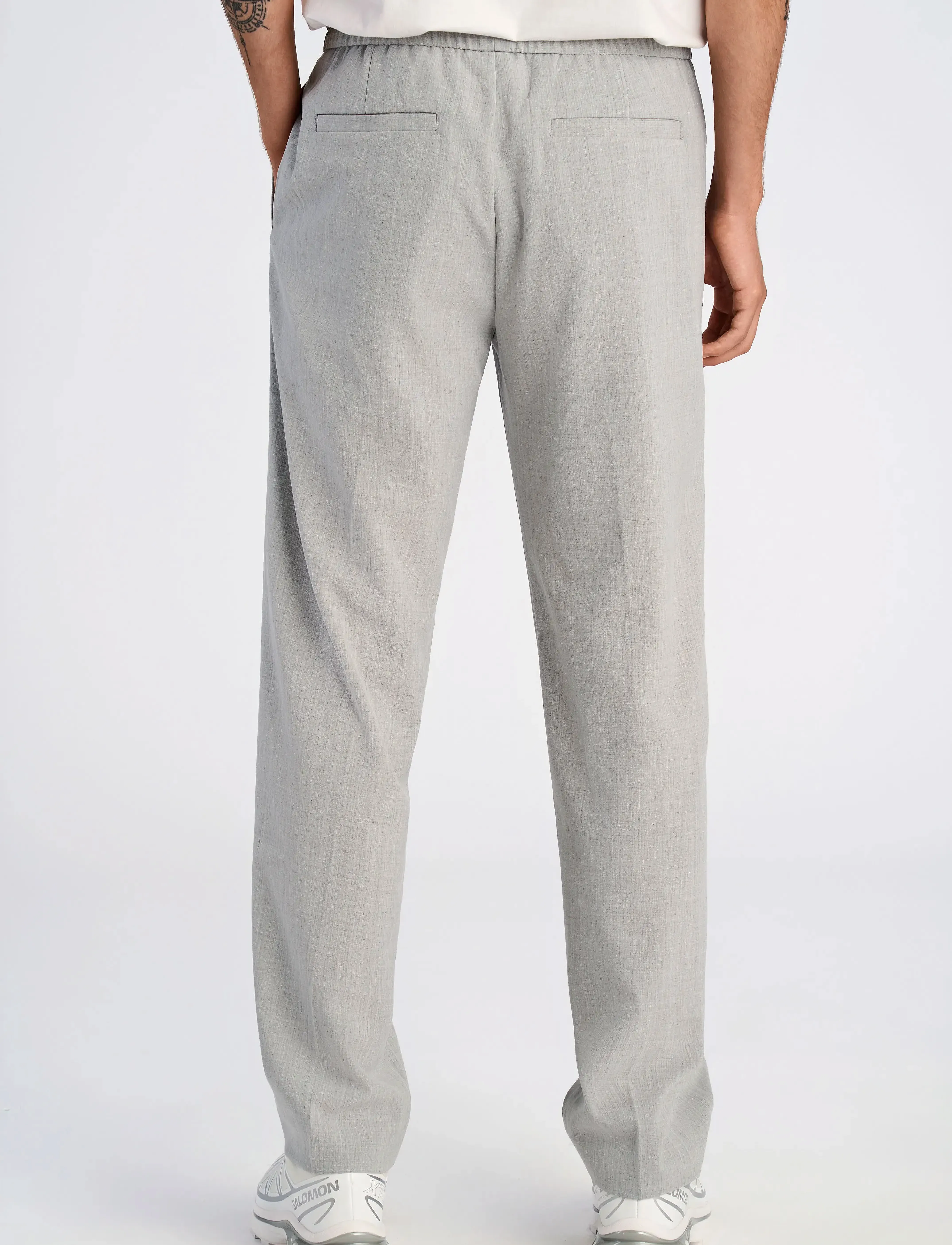 Lindbergh - Relaxed fit pants - casual - lt grey mix - 3