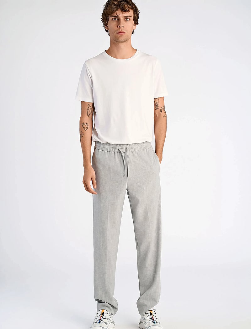 Lindbergh - Relaxed fit pants - casual - lt grey mix - 4
