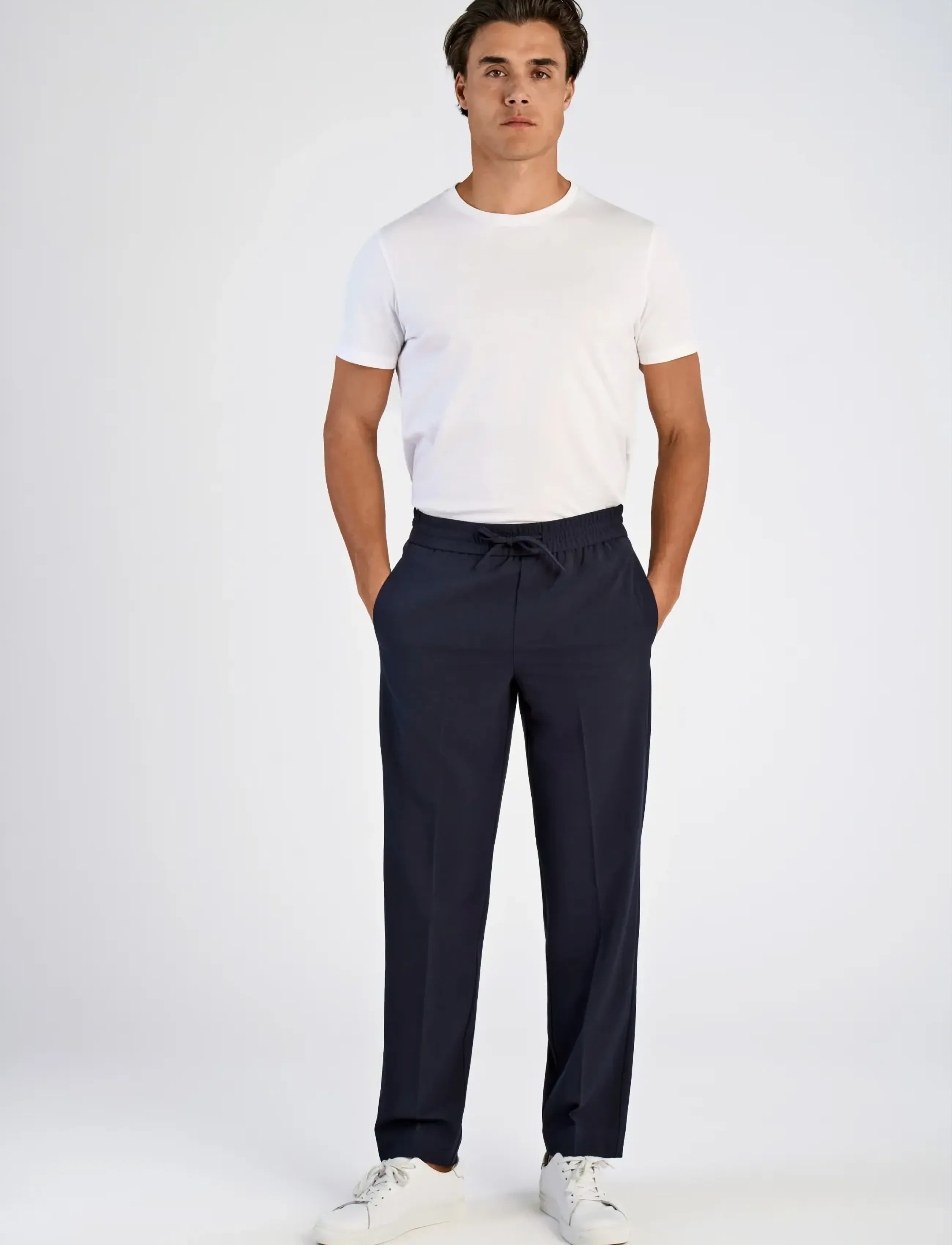Lindbergh - Relaxed fit pants - herren - navy - 3