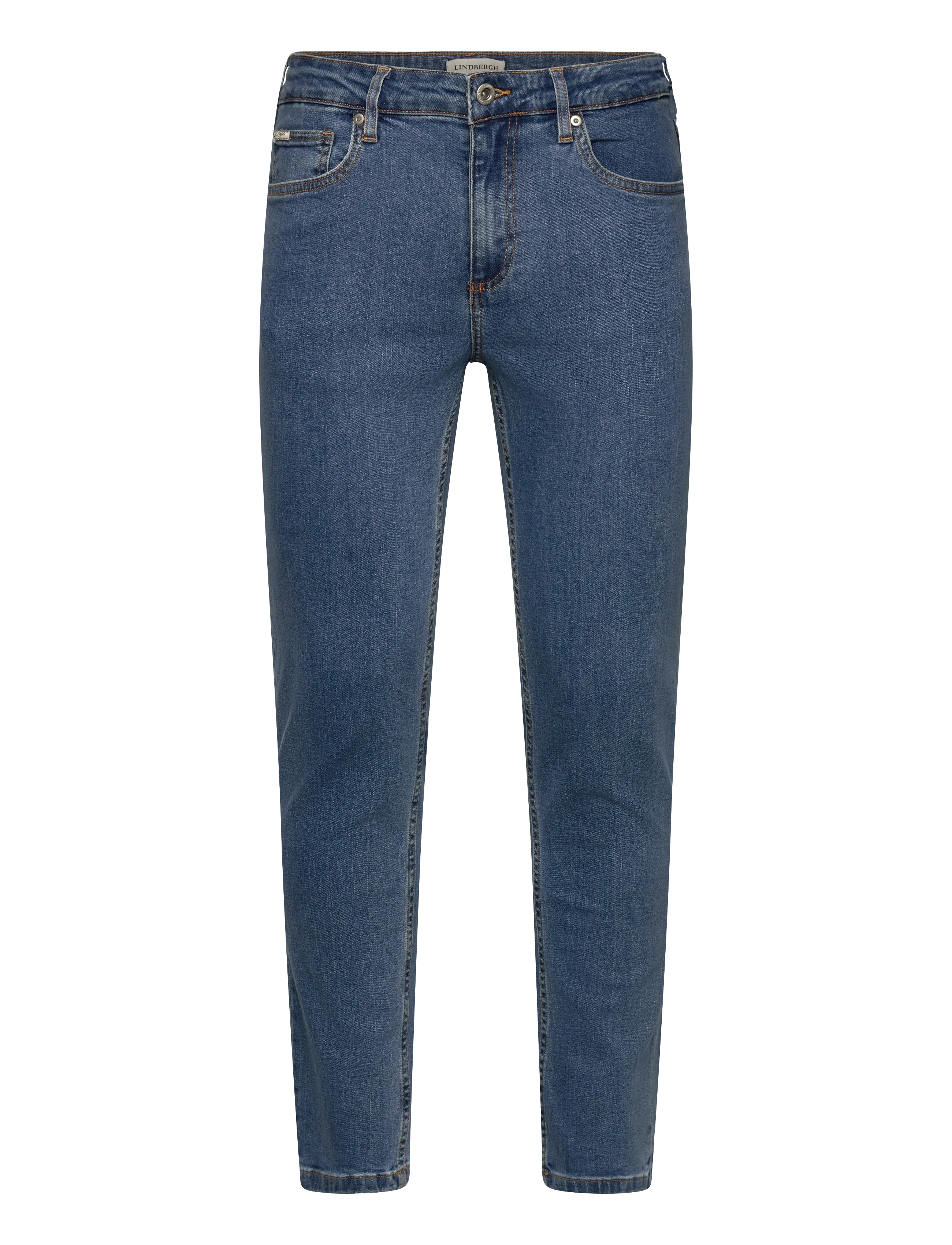 LINDBERGH Tapered Fit Jeans Stone Wash Blau - 34x34 - Herren