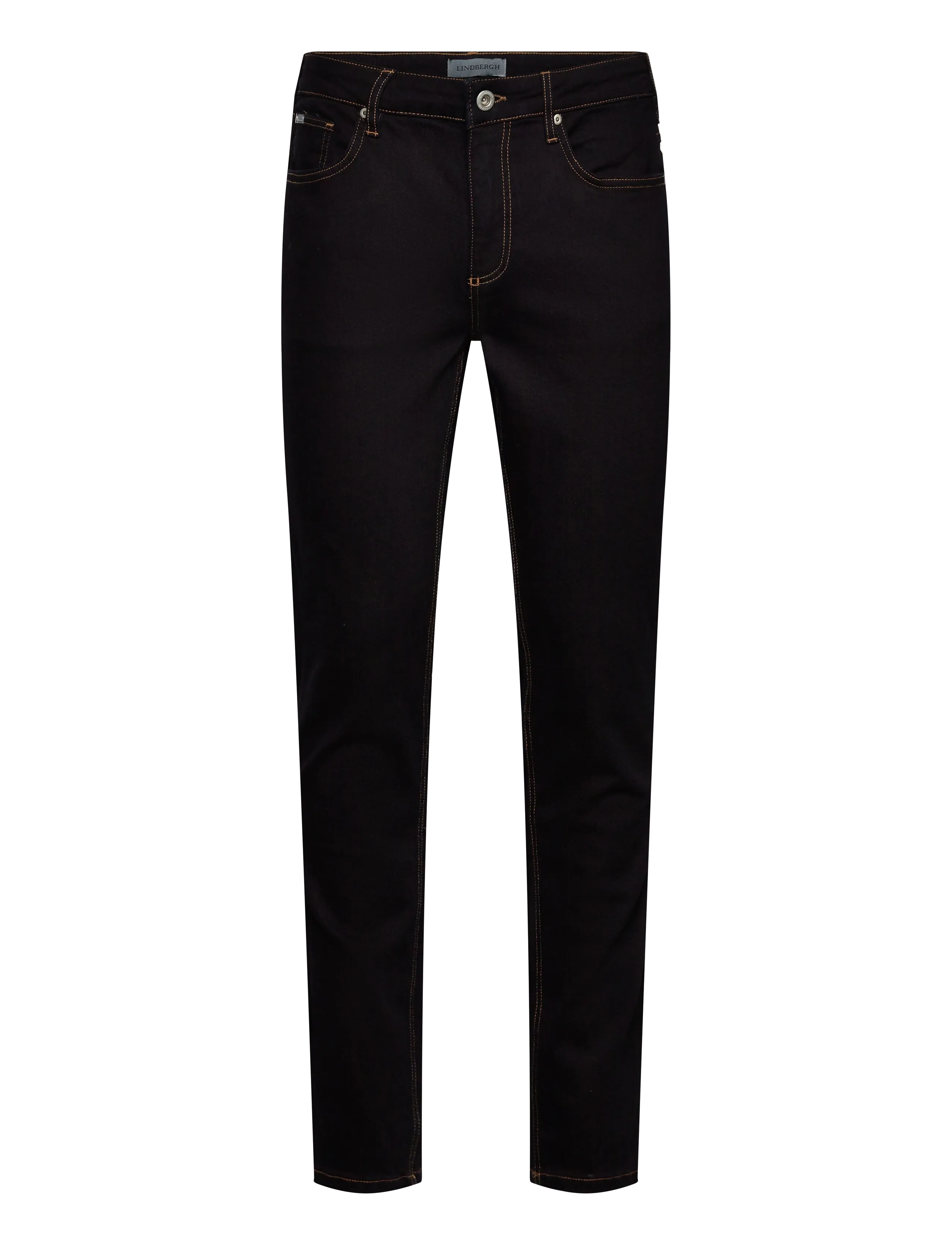 Lindbergh Tapered fit jeans stone wash - Lindbergh - DARK WASH / black