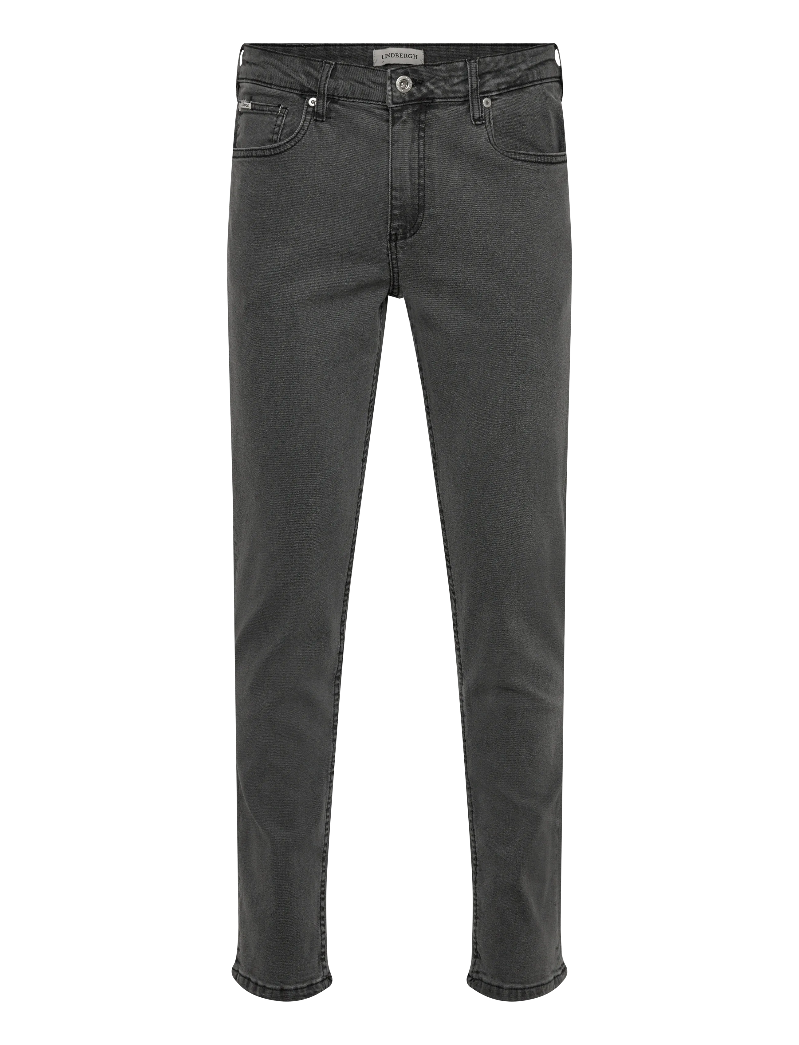 Lindbergh Tapered fit jeans stone wash - Lindbergh - GREY / black