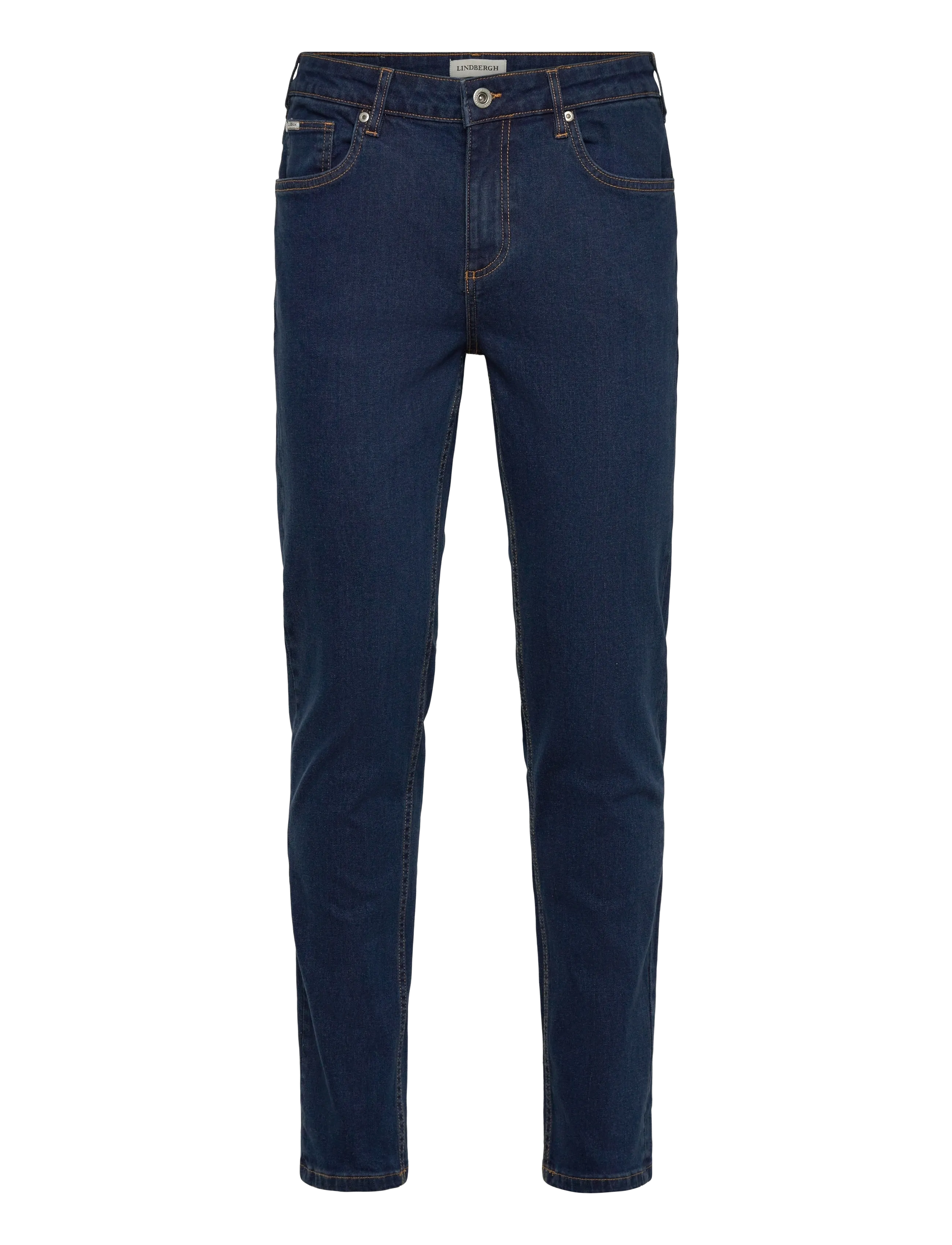 LINDBERGH Tapered Fit Jeans Stone Wash Blau - 38x34 - Herren