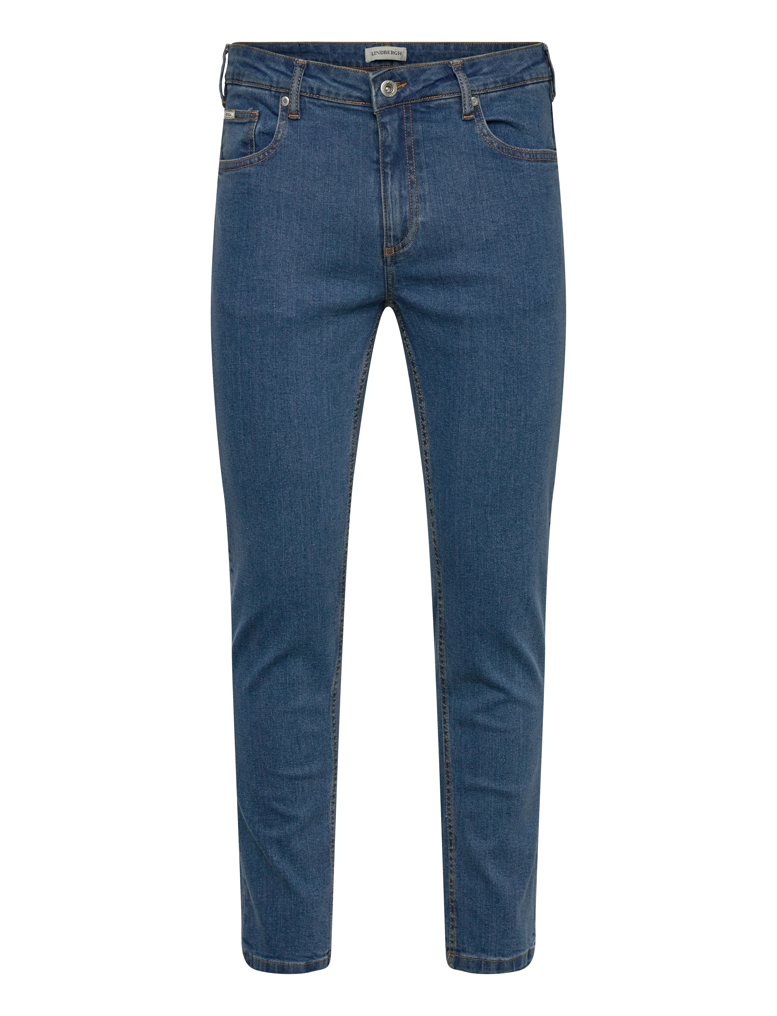 LINDBERGH Tapered Fit Jeans Stone Wash Blau - 31x34 - Herren