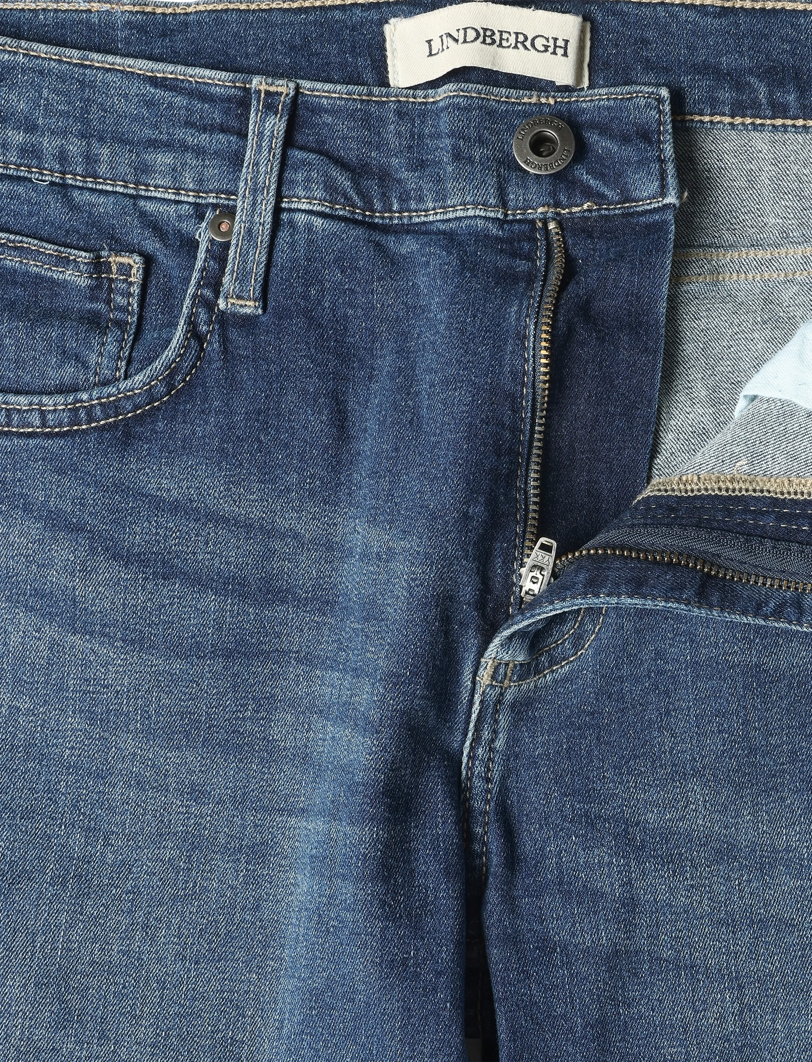 Lindbergh - Stretch jeans - tapered jeans - core blue - 3