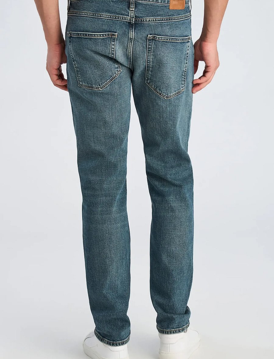 Lindbergh - Heavy wash tapered fit jeans - tapered jeans - heavy wash - 4