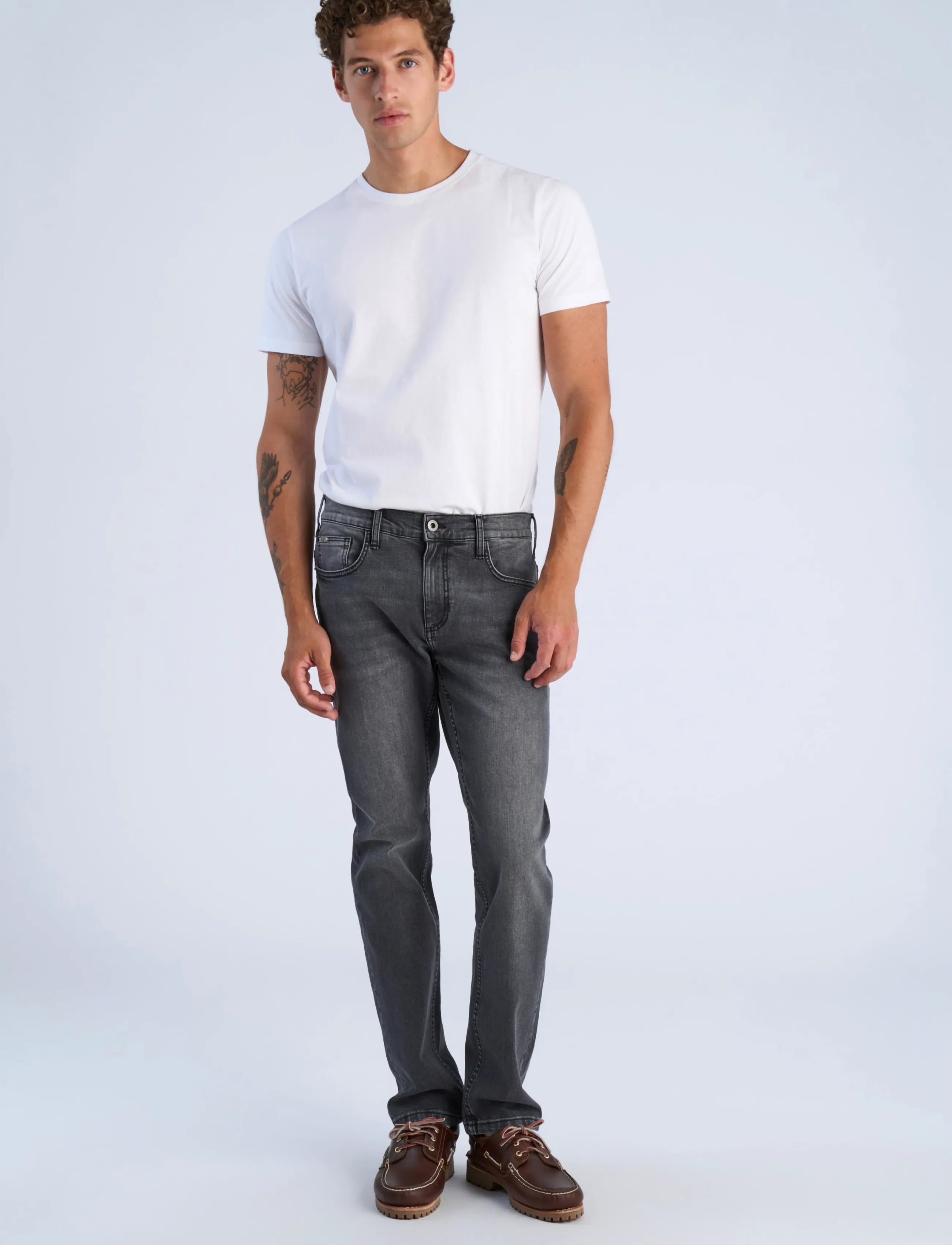 Lindbergh - Tapered fit jeans - byxor & jeans - black - 0