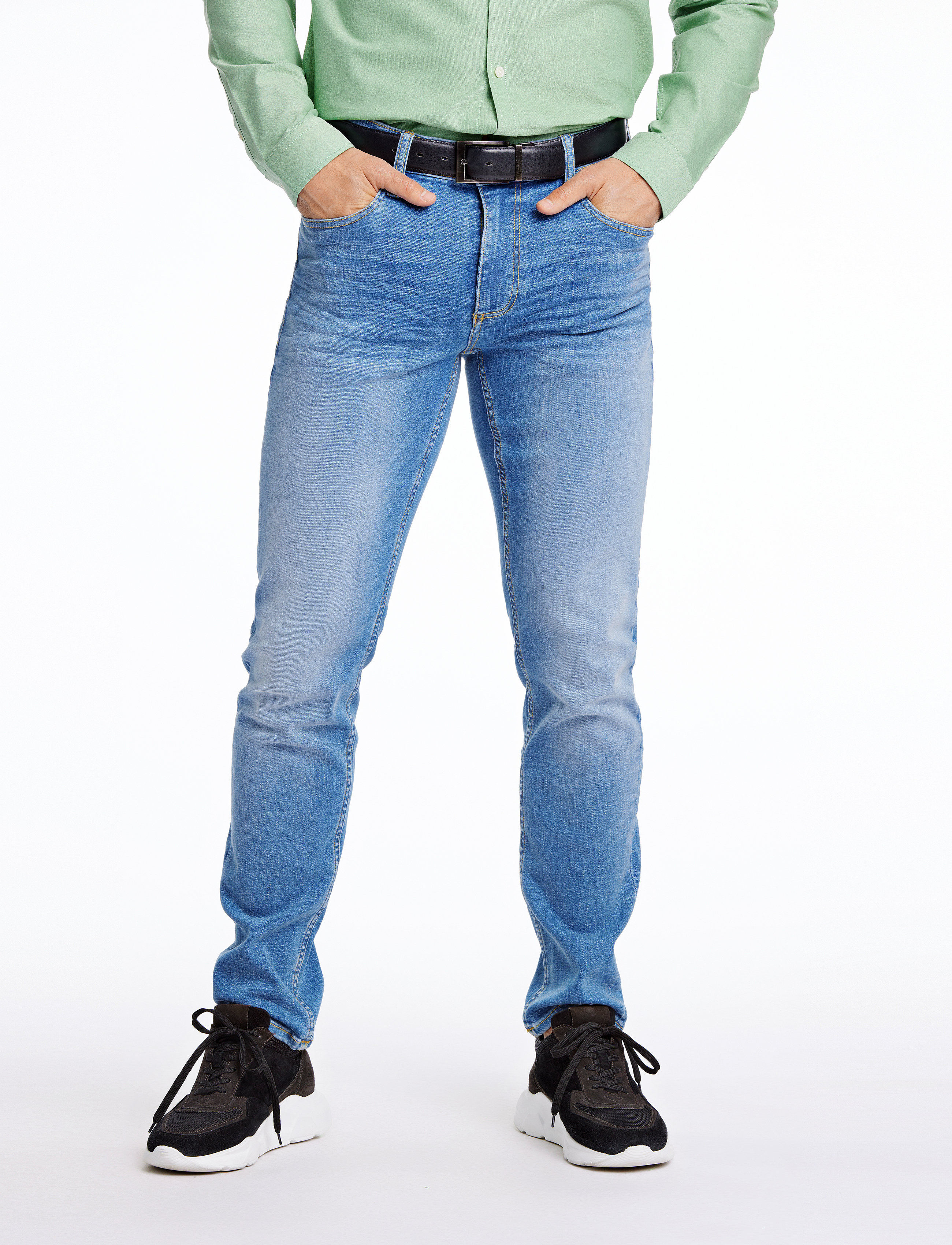 Lindbergh Superflex Tapered Fit Jeans - Jeans - SUN FADED BLUE / blue