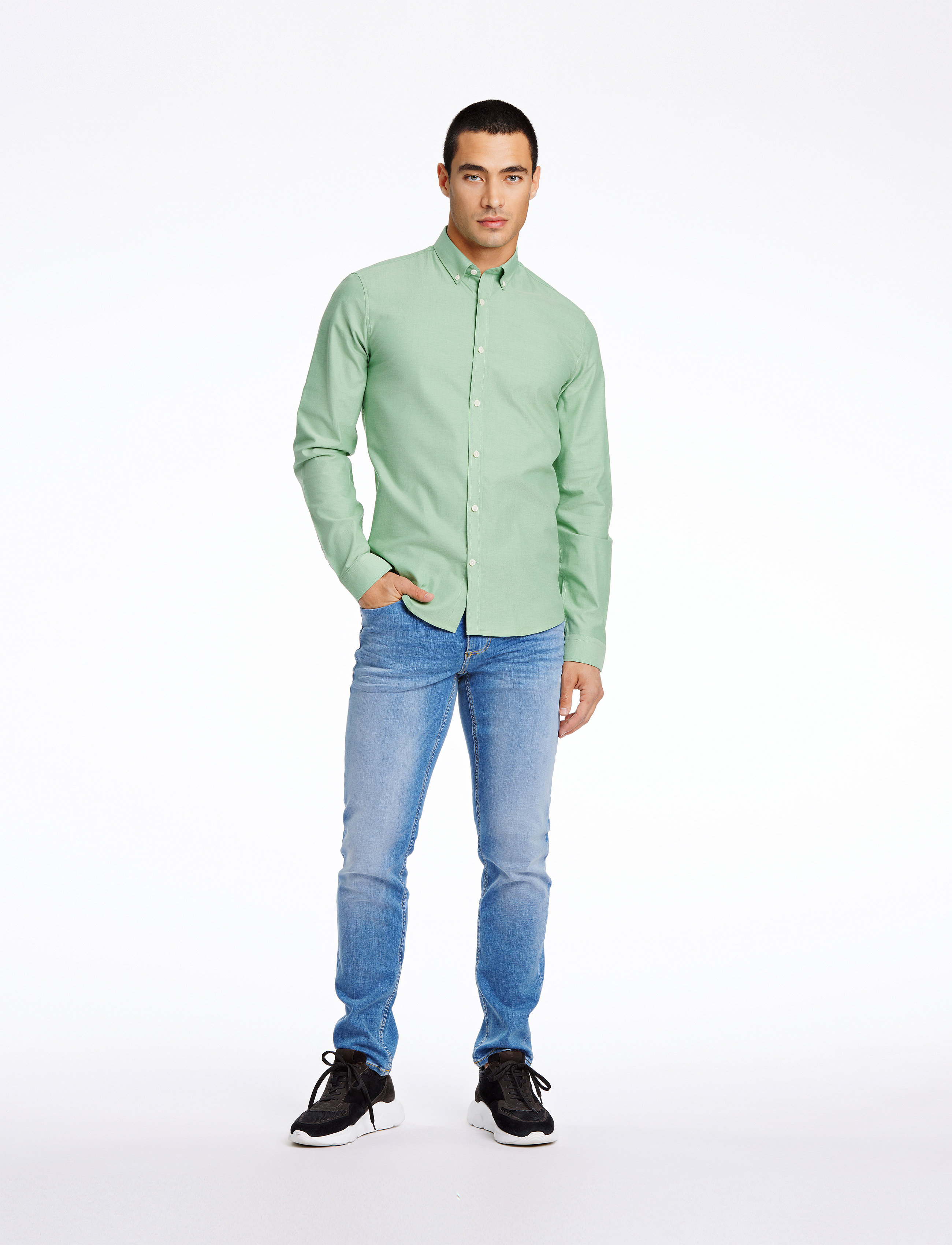 Lindbergh - Superflex Tapered Fit Jeans - bikses & džinsa bikses - sun faded blue - 3
