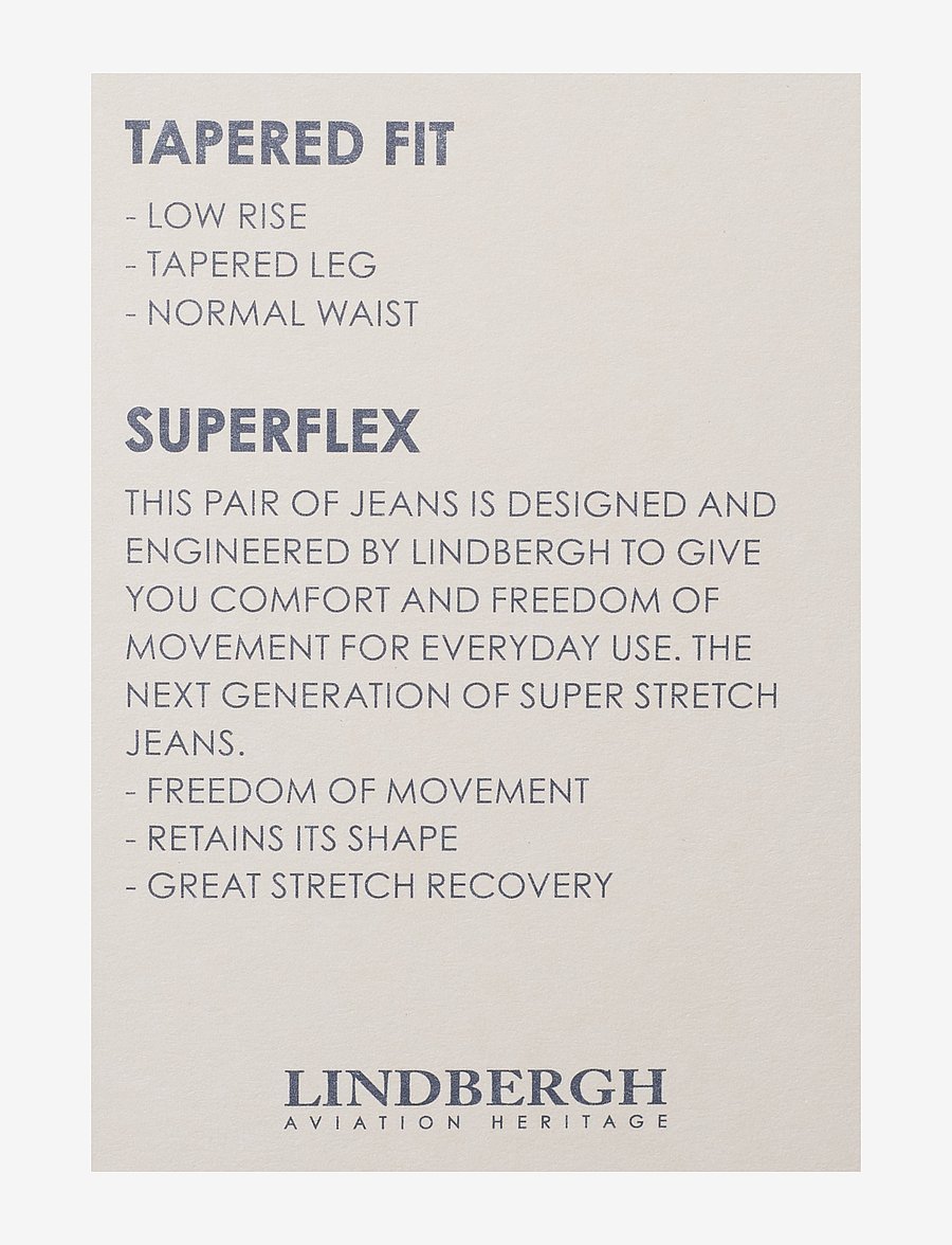 Lindbergh - Superflex tapered fit jeans - schmal zulaufende jeans - timeless blue - 3