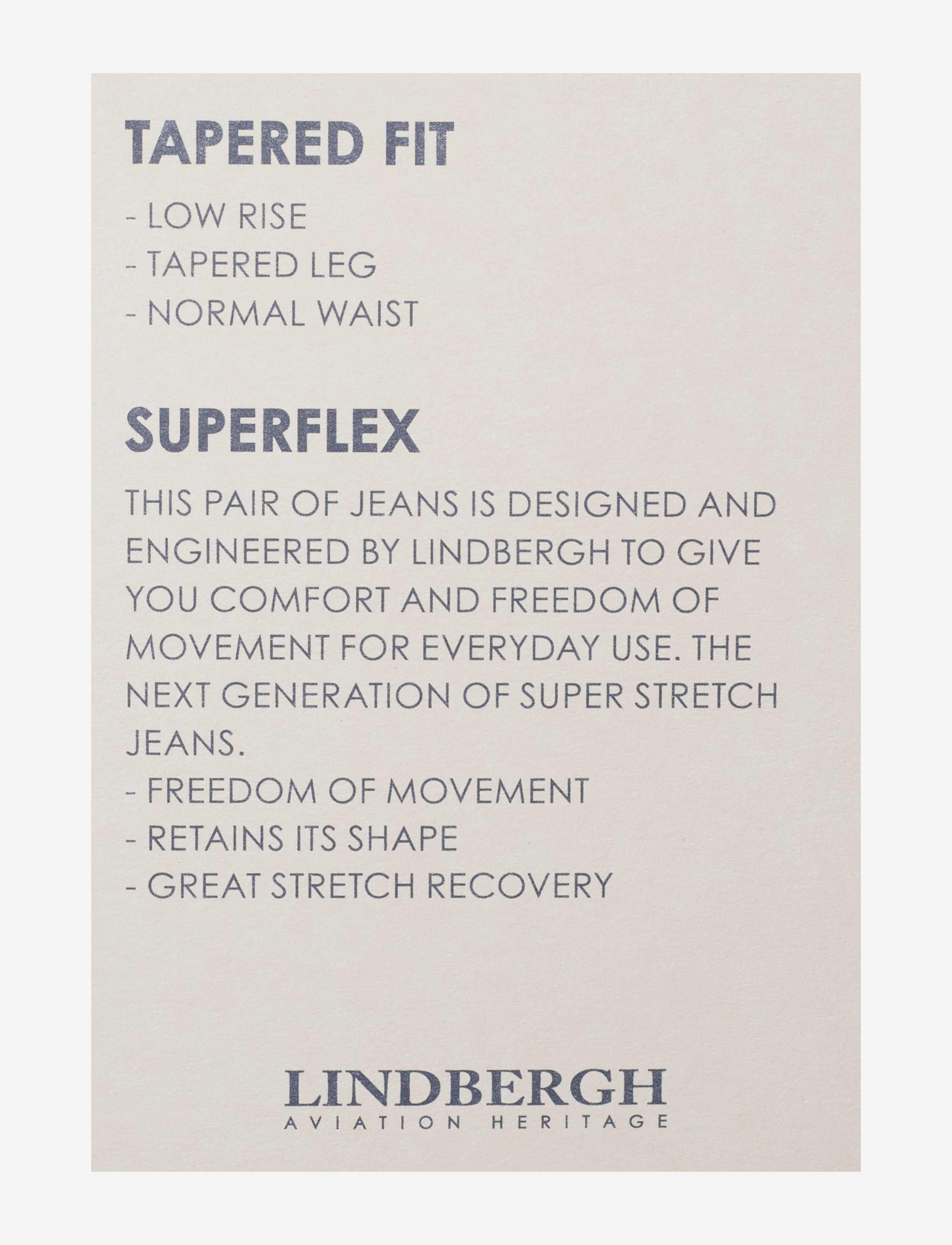 Lindbergh - Superflex tapered fit jeans - tapered jeans - timeless blue - 3