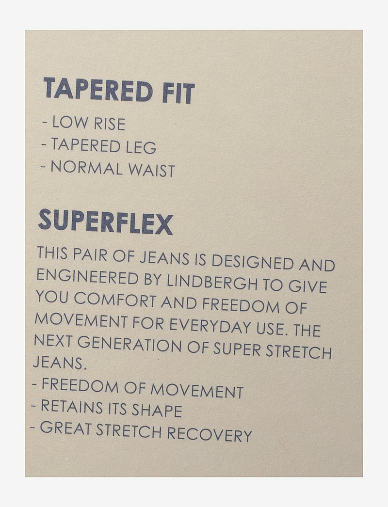 Lindbergh - 5 pocket superflex jeans - tapered jeans - temper blue - 3