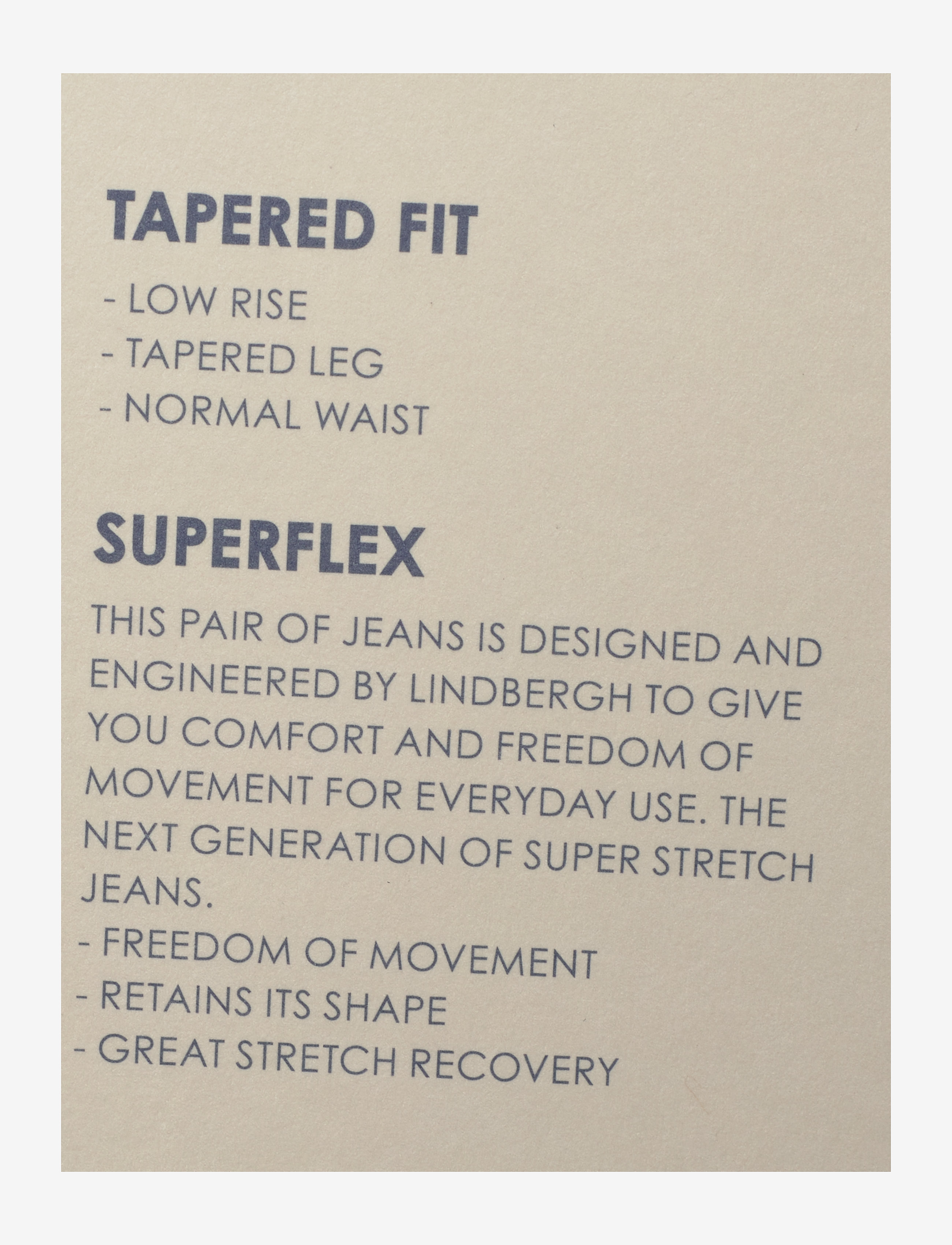 Lindbergh - 5 pocket superflex jeans - tapered jeans - temper blue - 3