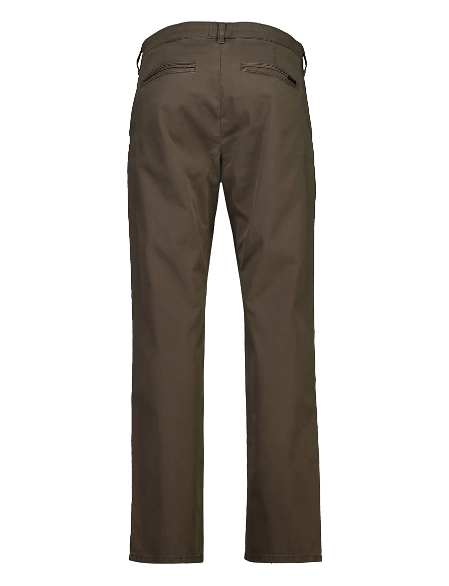Lindbergh - Stretch twill chino pants - chinos - black olive - 1