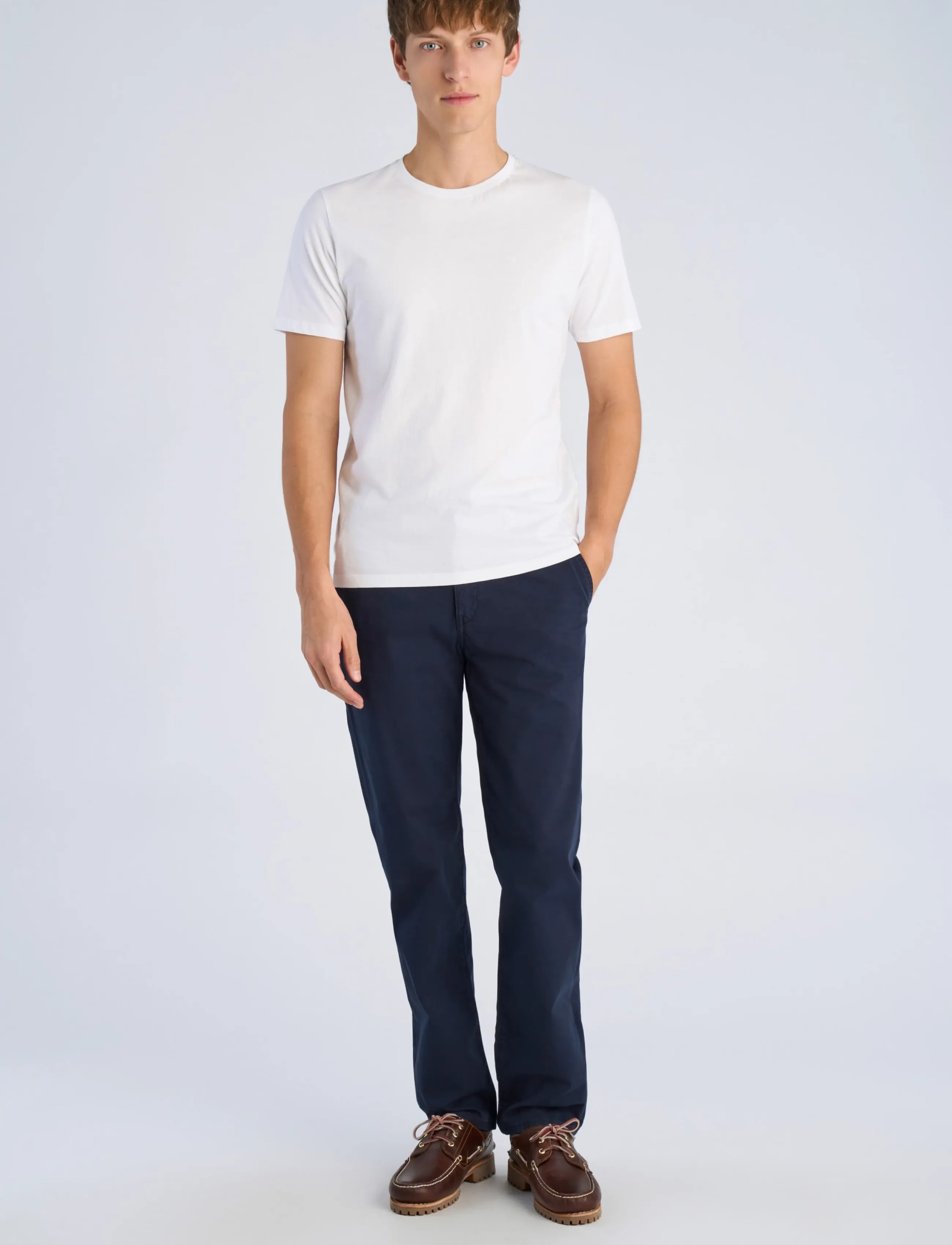 Lindbergh Stretch twill chino pants - Kleidung - NAVY / navy