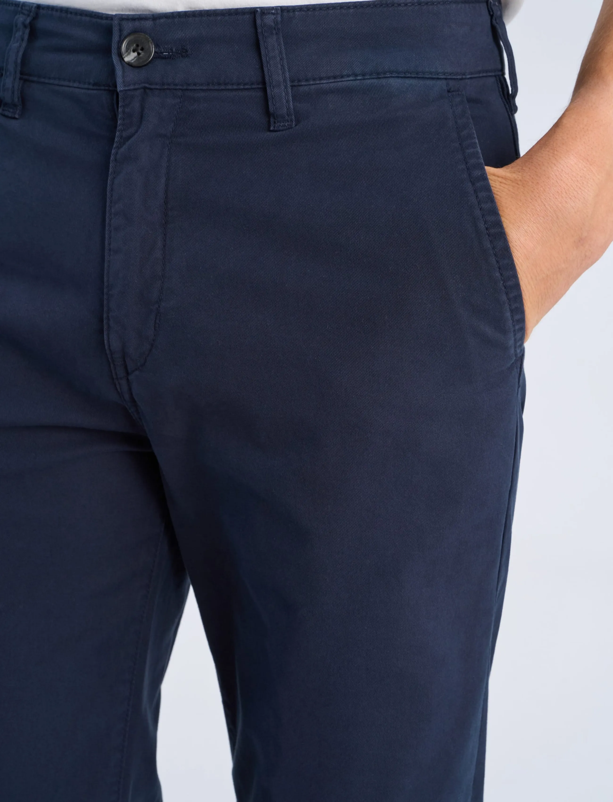 Lindbergh - Stretch twill chino pants - chinos - navy - 5