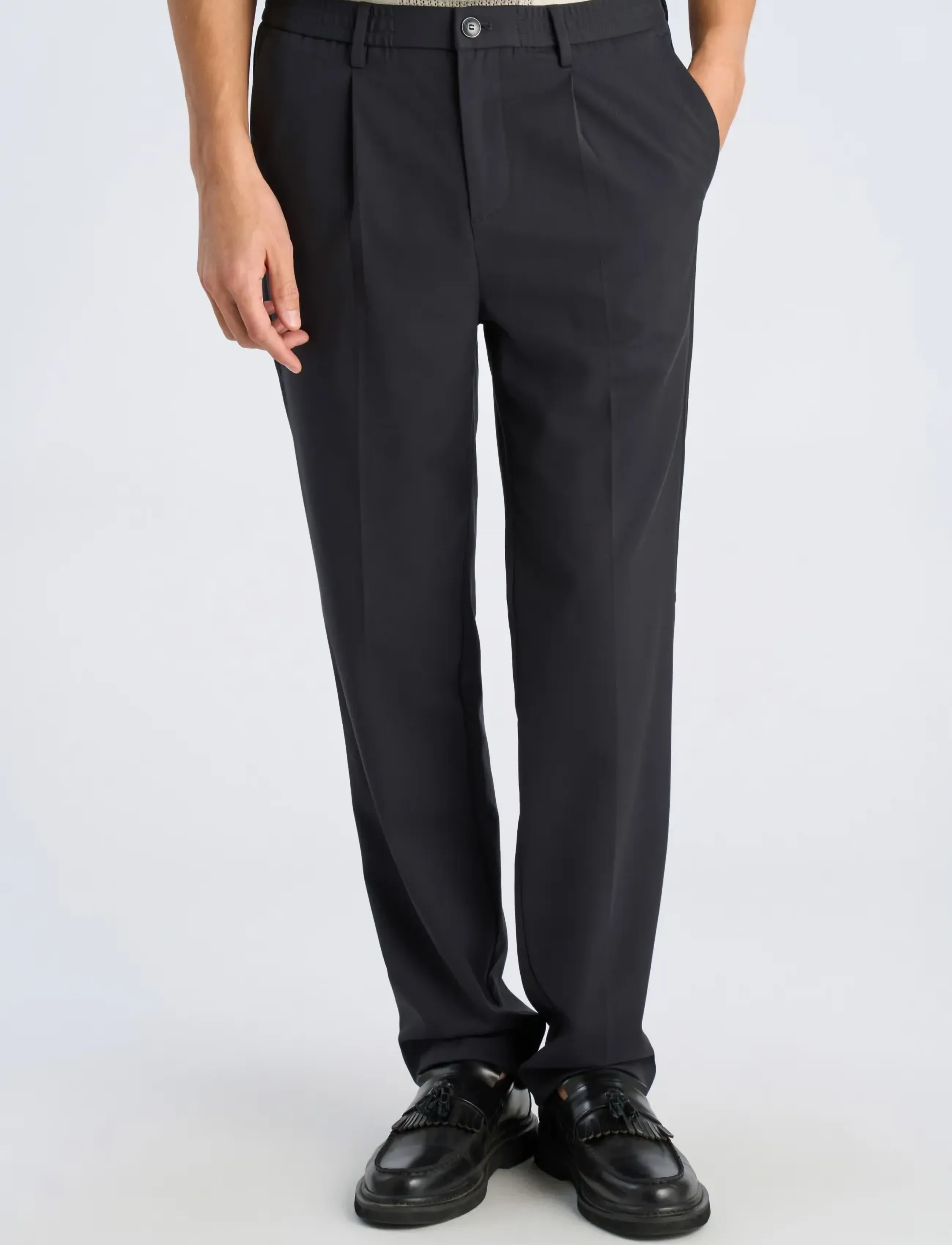Lindbergh - Stretch twill elasticated pants - casual bukser - dk navy - 3