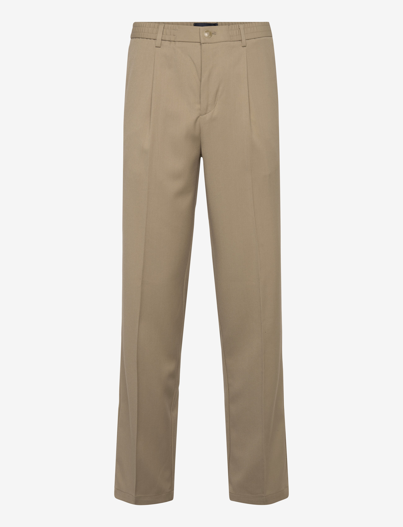 Lindbergh - Stretch twill elasticated pants - casual trousers - sand - 1
