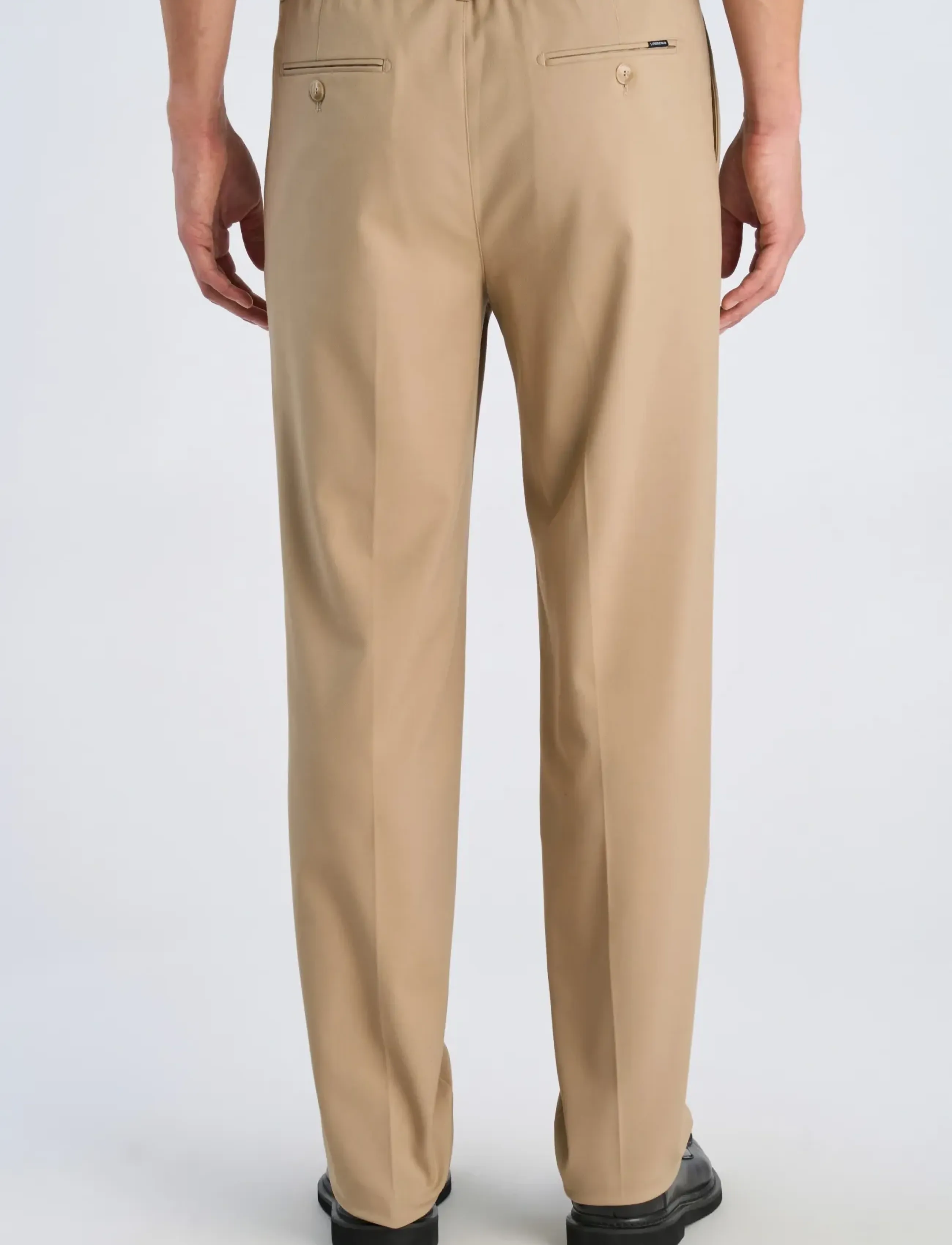Lindbergh - Stretch twill elasticated pants - män - sand - 4