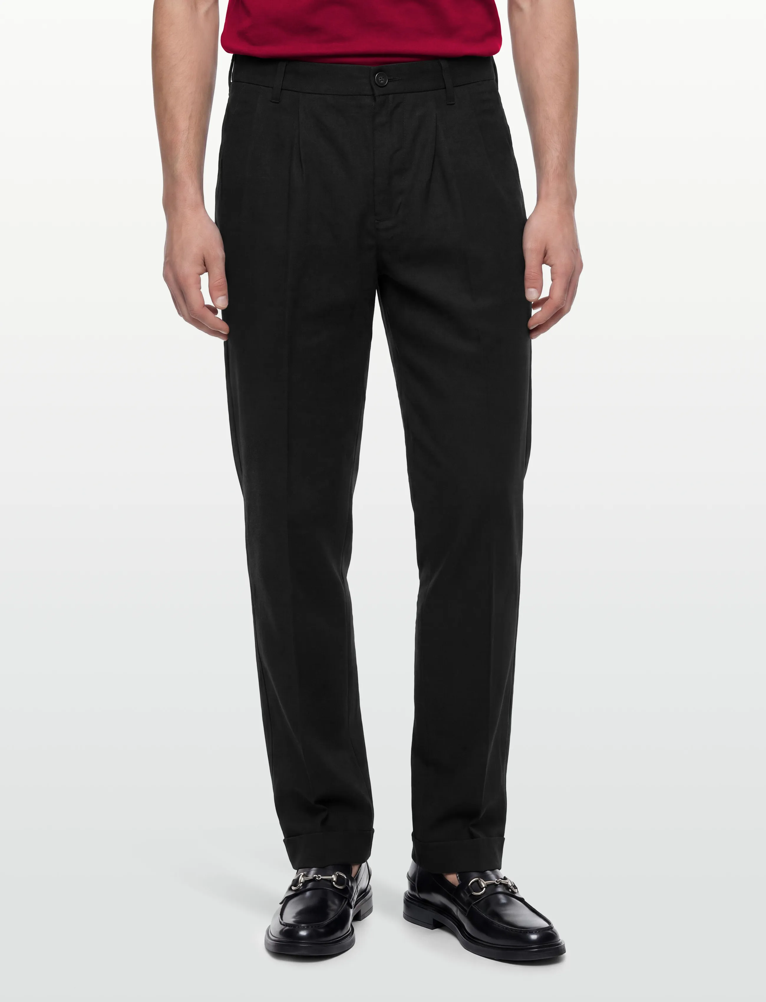 Lindbergh Linen Blend Pleated Pants linnebyxor herr – bild 2