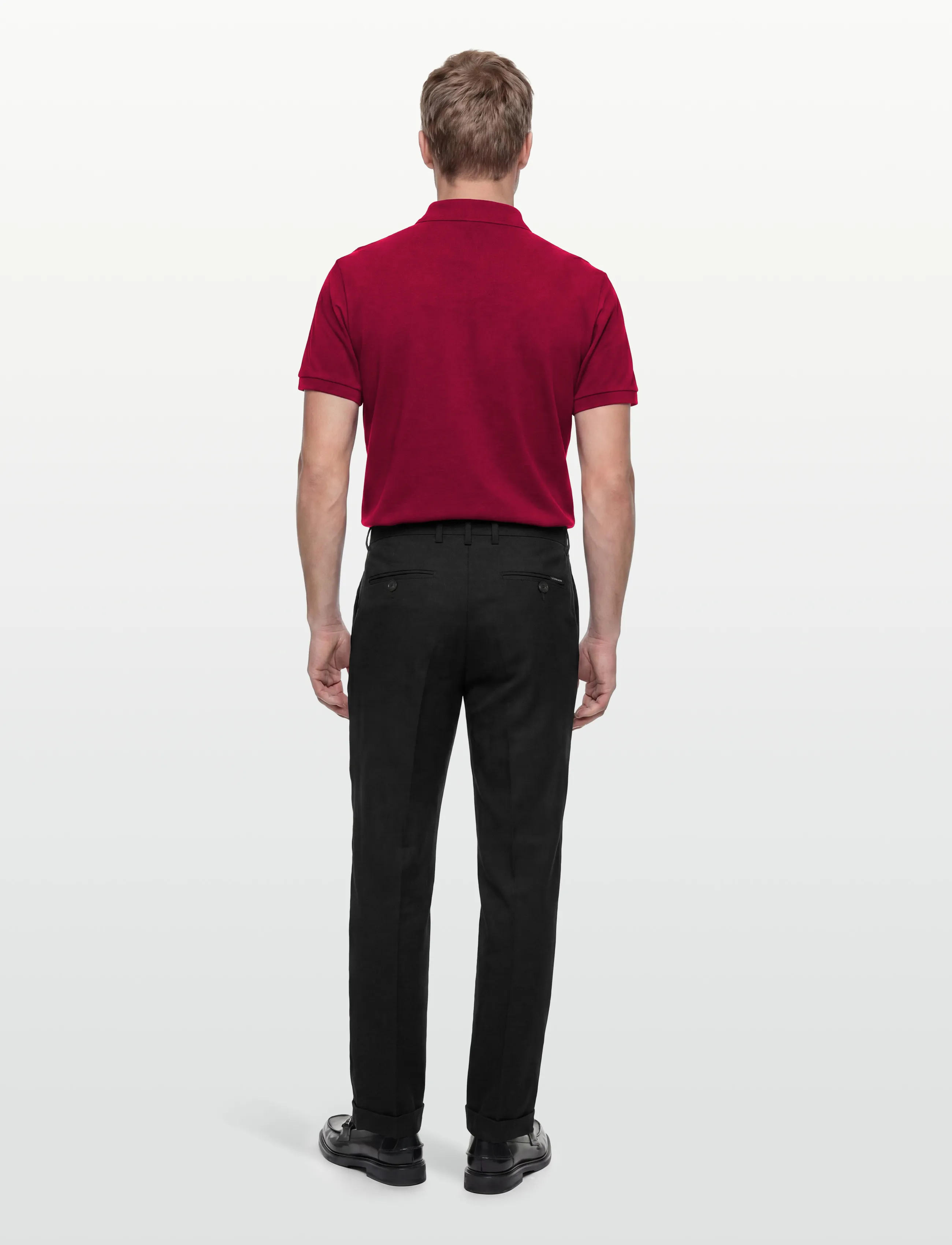 Lindbergh - Linen blend pleated pants - linased püksid - black - 4