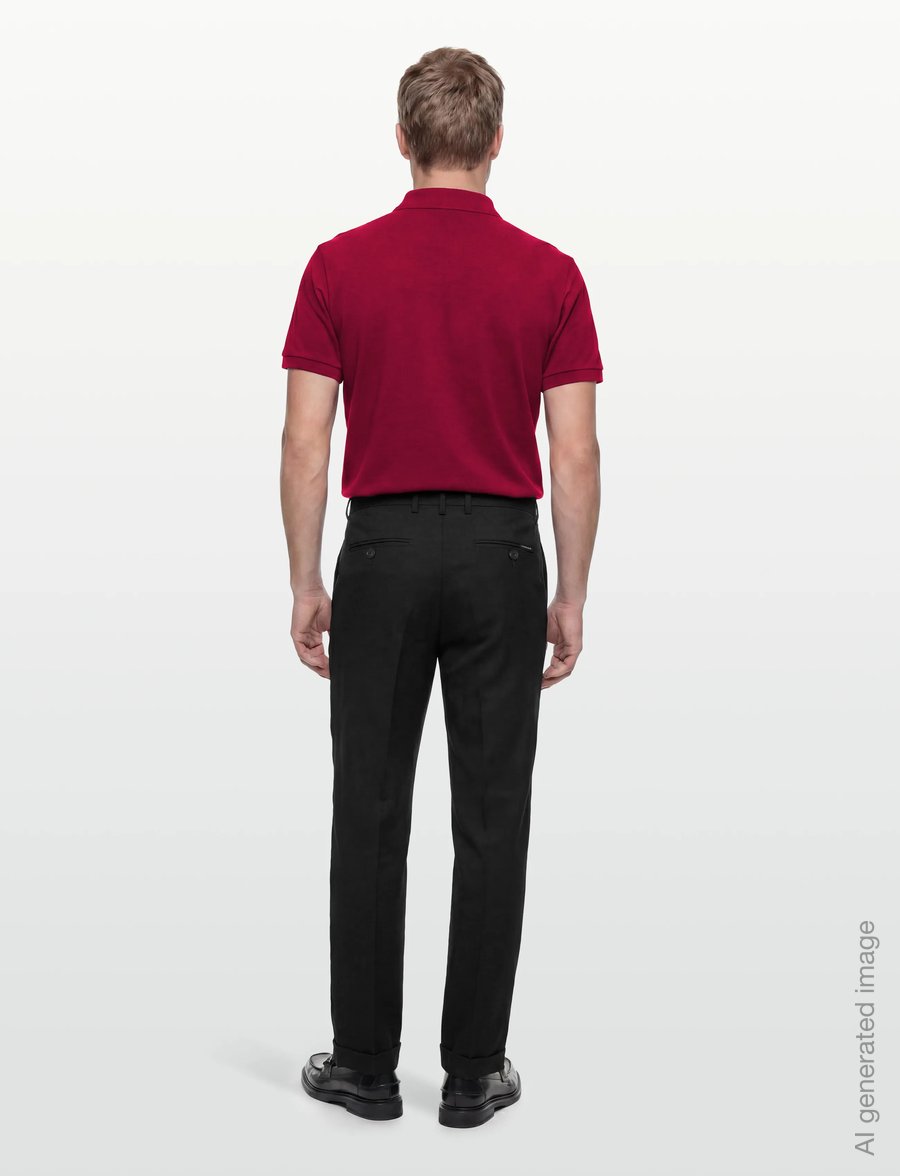 Lindbergh - Linen blend pleated pants - linen trousers - black - 4