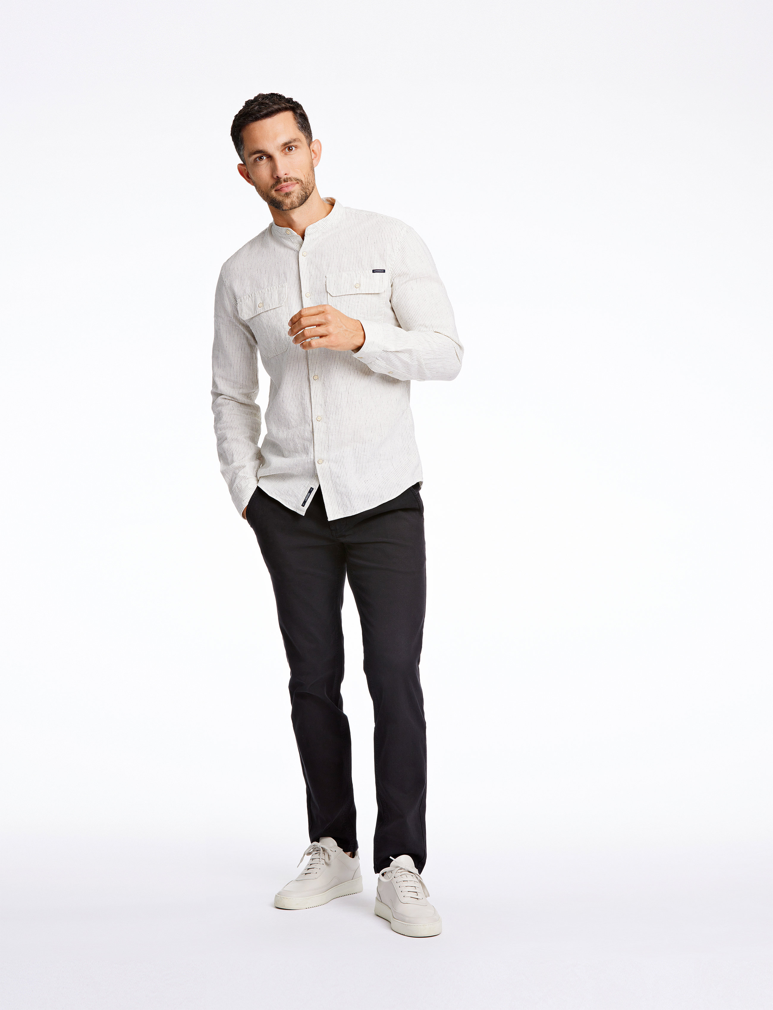 Lindbergh Structure Superflex Chinos, 34 x 34, Trousers, Schwarz - Männerswear