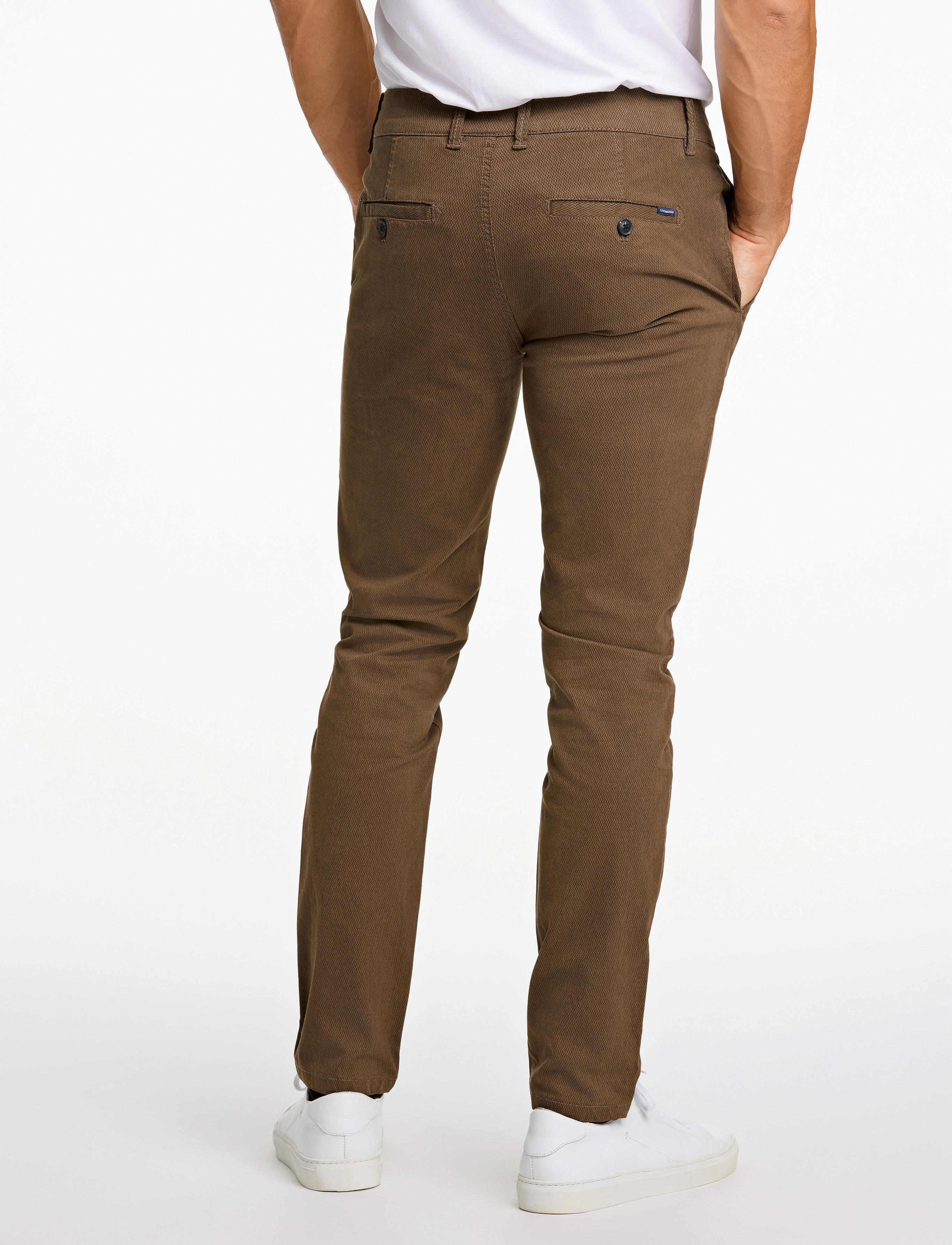 Lindbergh - Structure superflex chinos - chinos - brown - 3