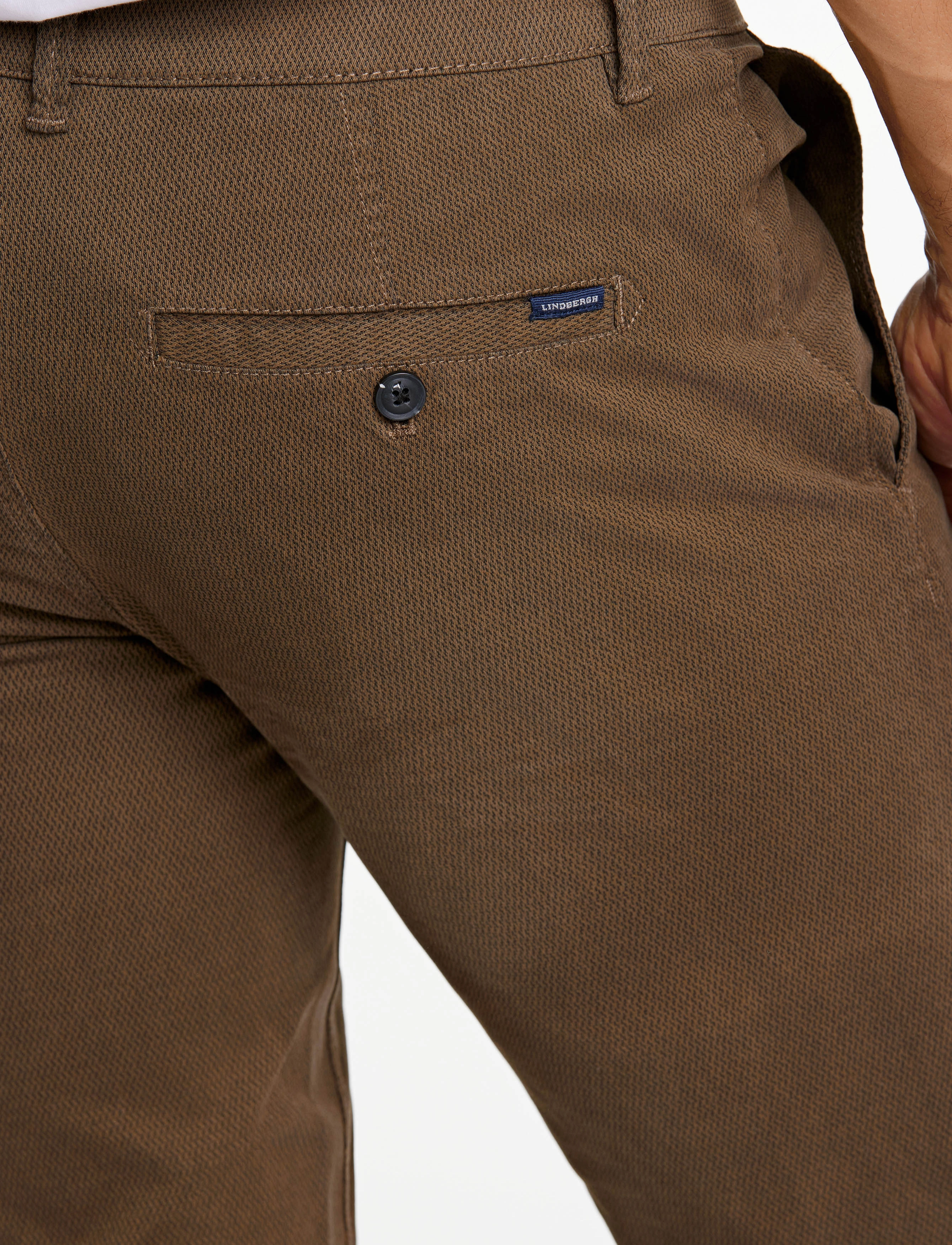 Lindbergh - Structure superflex chinos - chinos - brown - 5