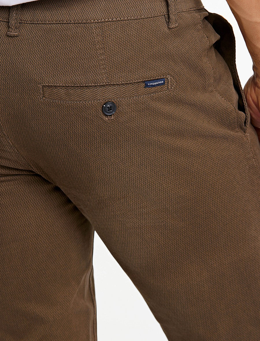 Lindbergh - Structure superflex chinos - chinos - brown - 5