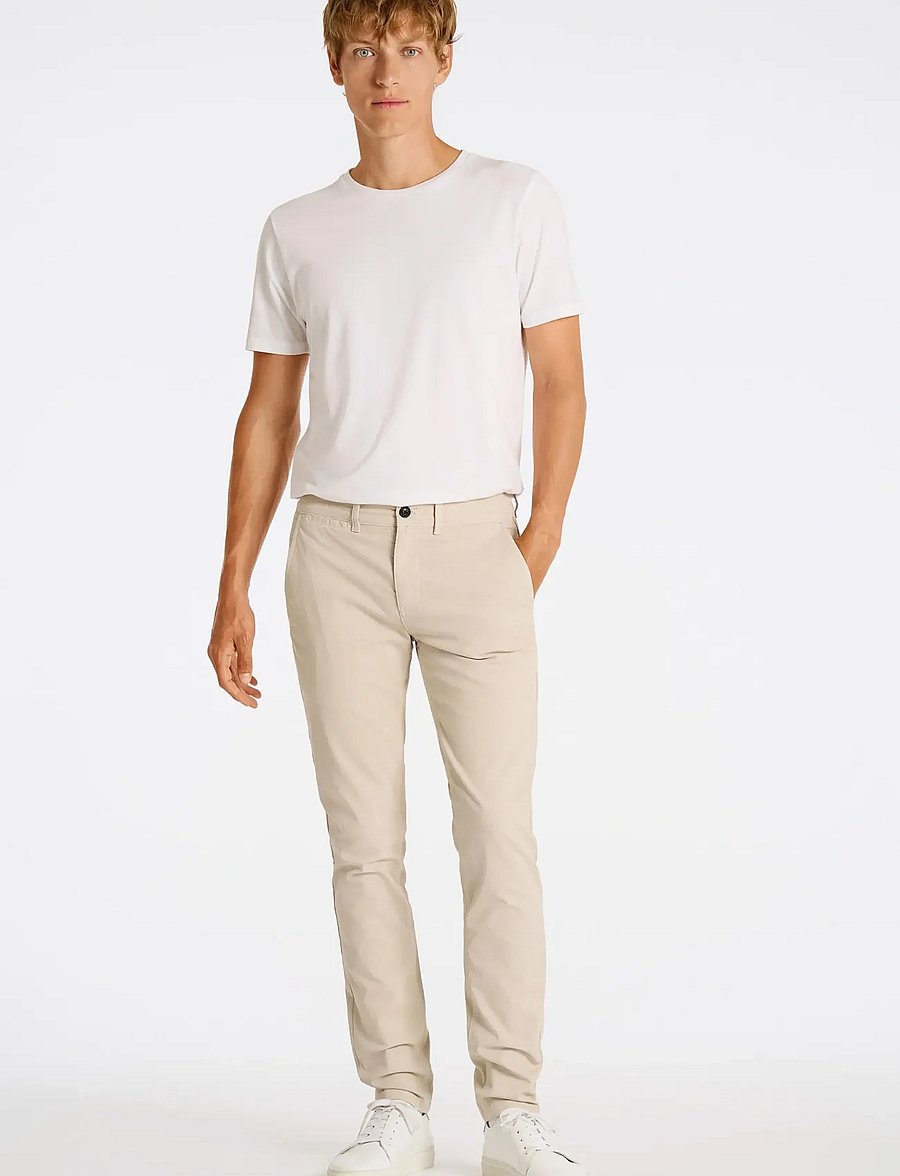 Lindbergh - Structure superflex chinos - chinos - cream - 0