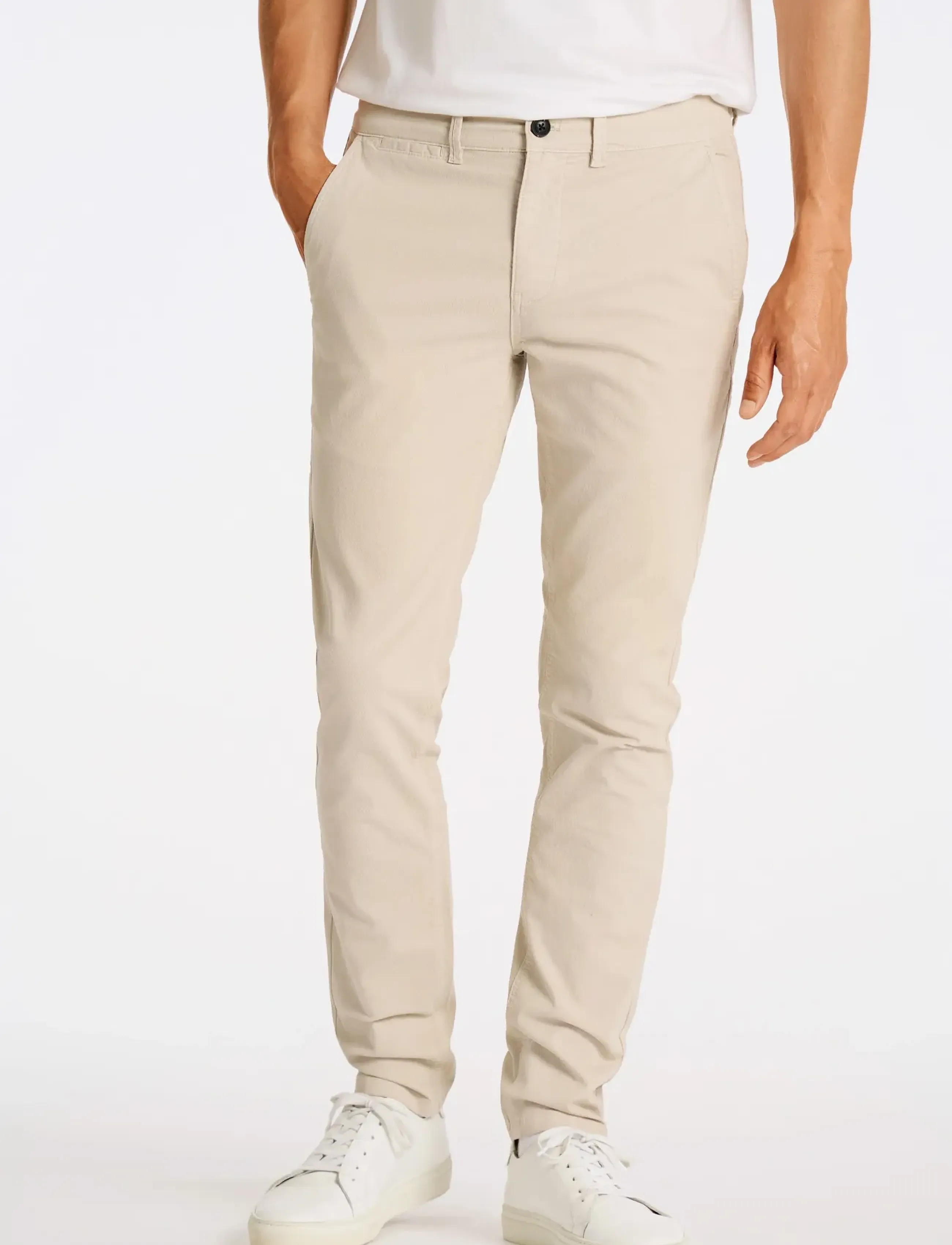 Lindbergh - Structure superflex chinos - chinos - cream - 3