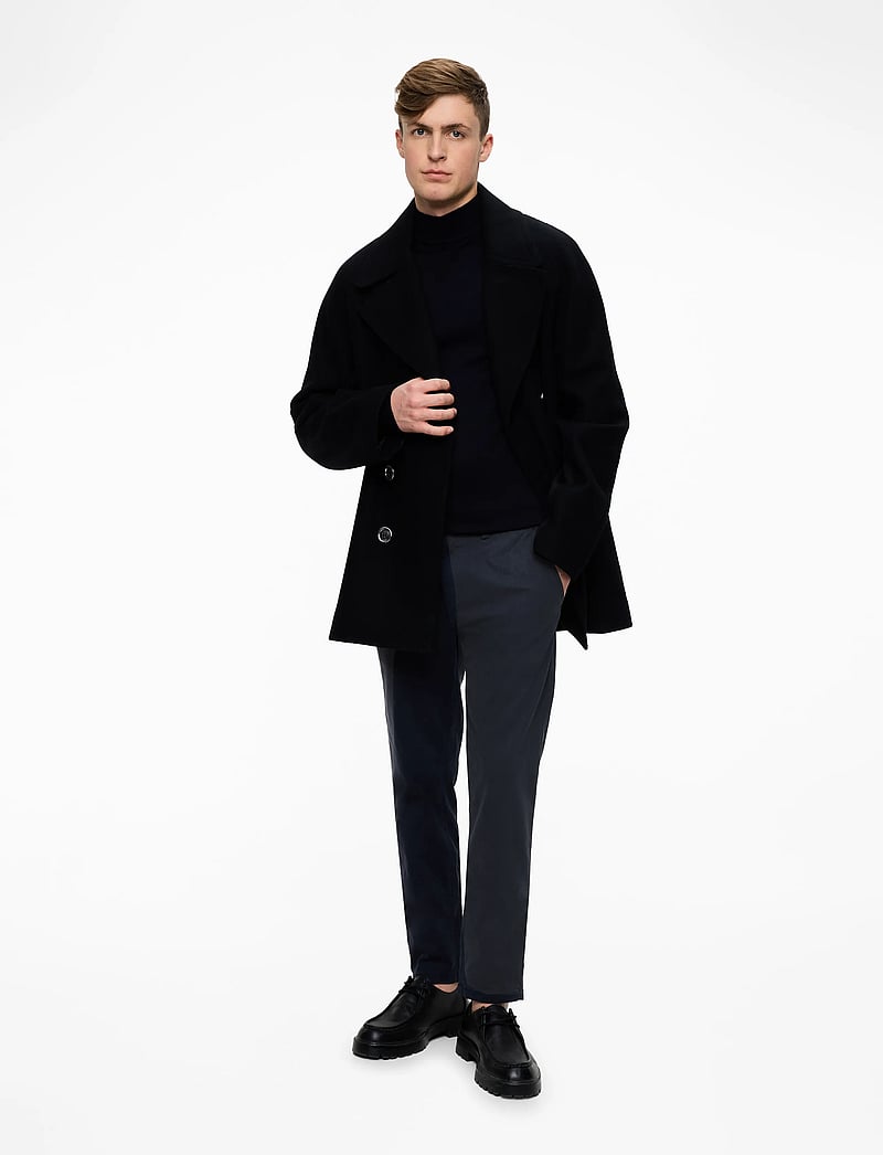 Lindbergh - Structure superflex chinos - chino püksid - navy - 2