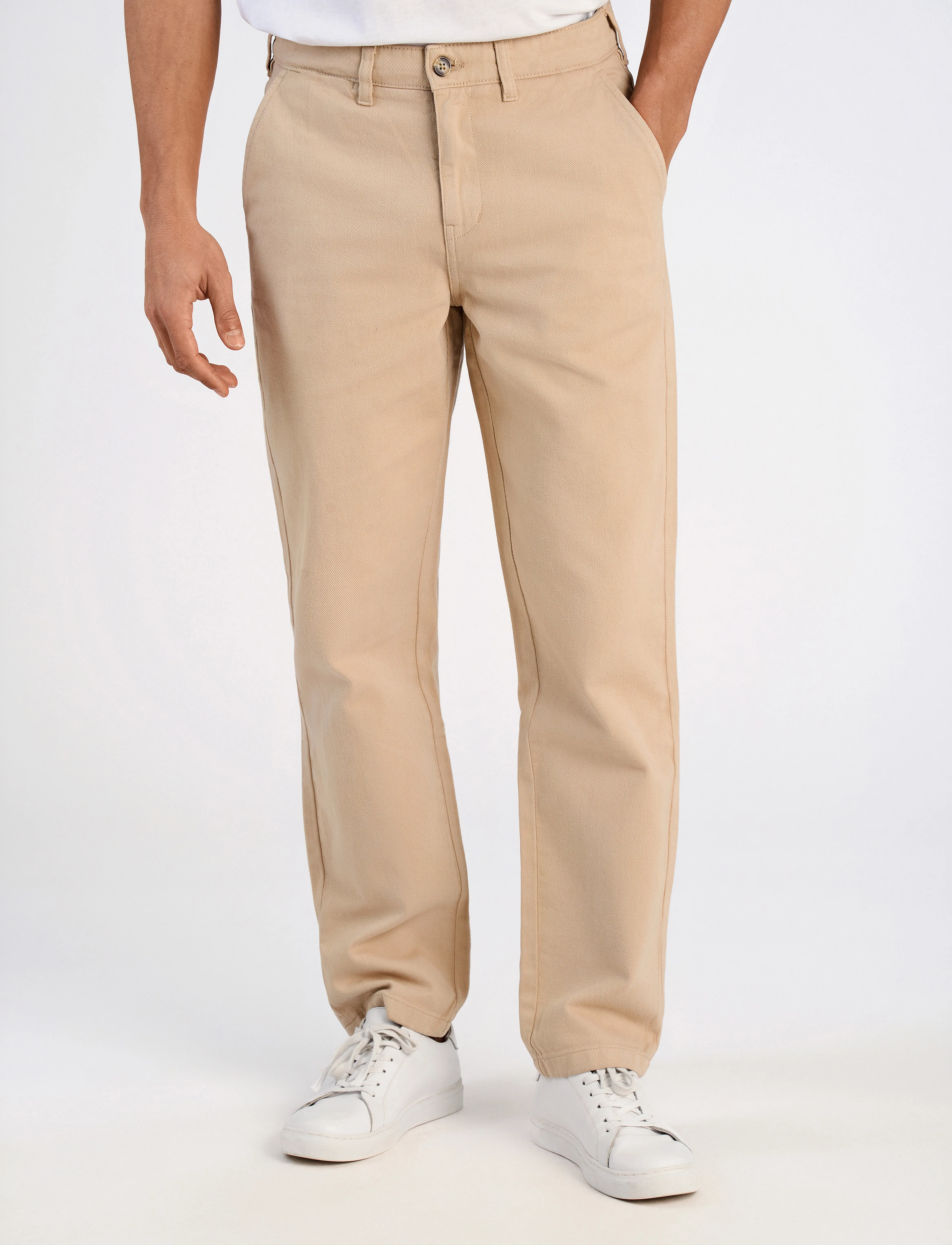 Lindbergh - Loose fit chino pants - chinos - sand - 3