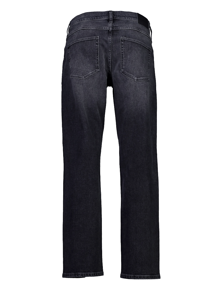 Lindbergh - Loose fit jeans - alt laienevad teksad - black used - 1