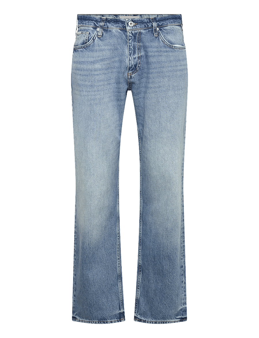 Lindbergh - Heavy wash indigo loose fit jeans - alt laienevad teksad - heavy wash - 1
