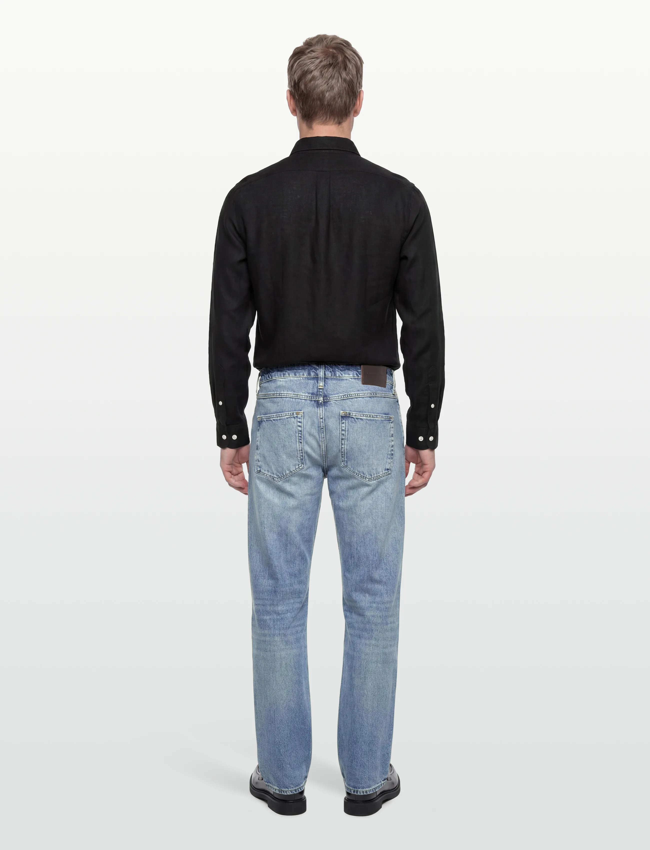 Lindbergh - Heavy wash indigo loose fit jeans - loose jeans - heavy wash - 4
