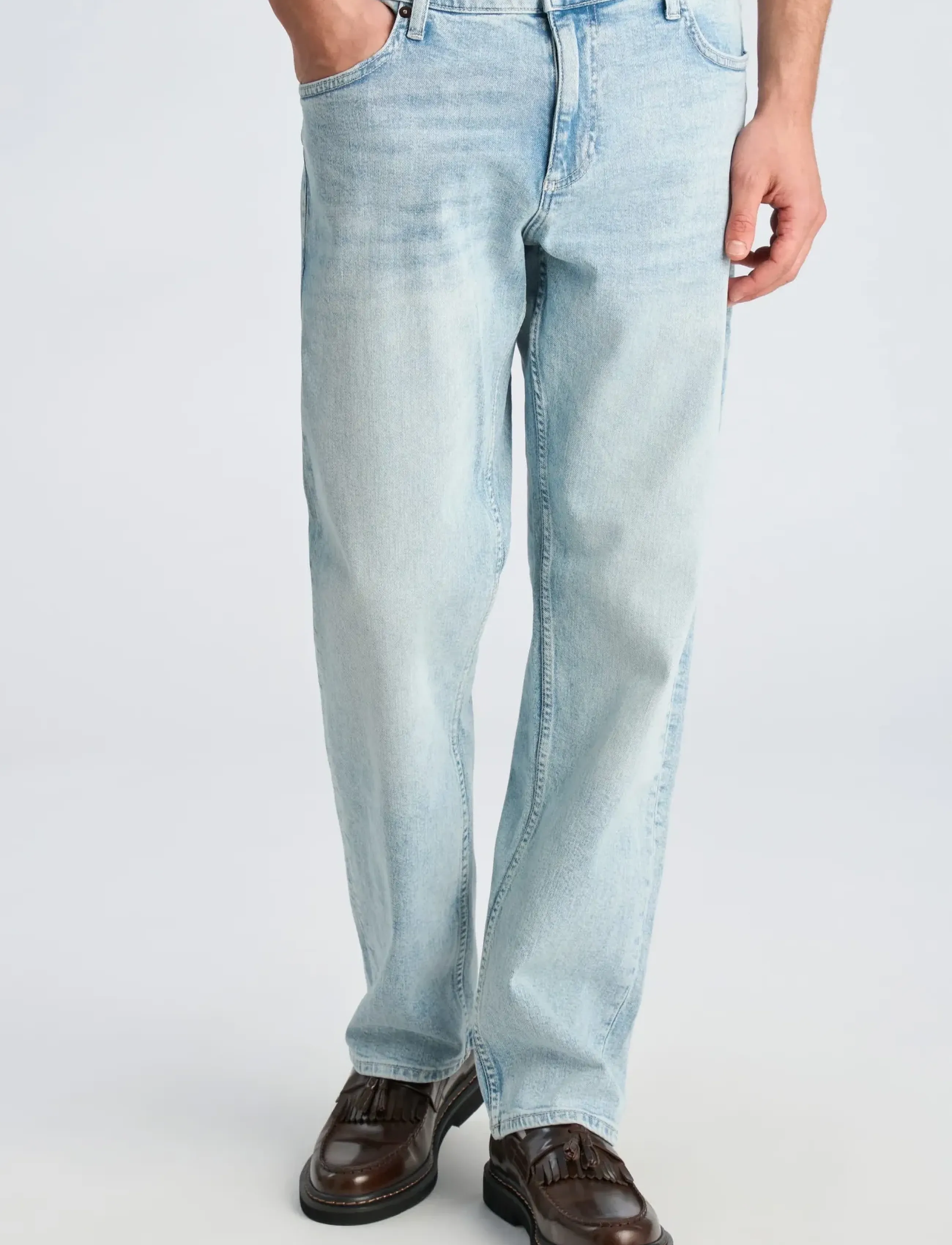 Lindbergh - Loose fit jeans - loose jeans - light indigo denim - 3