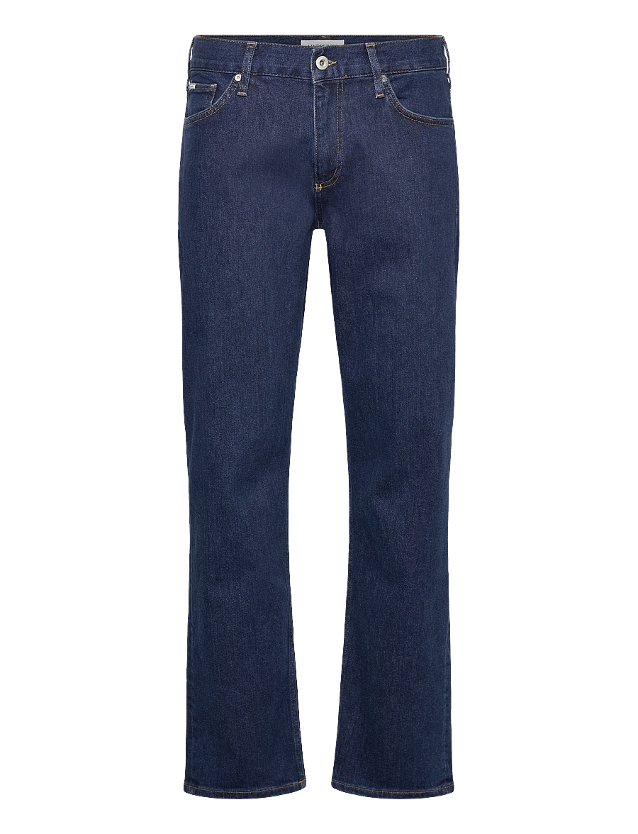 Lindbergh - Mid wash indigo loose fit jeans - loose jeans - mid wash - 1