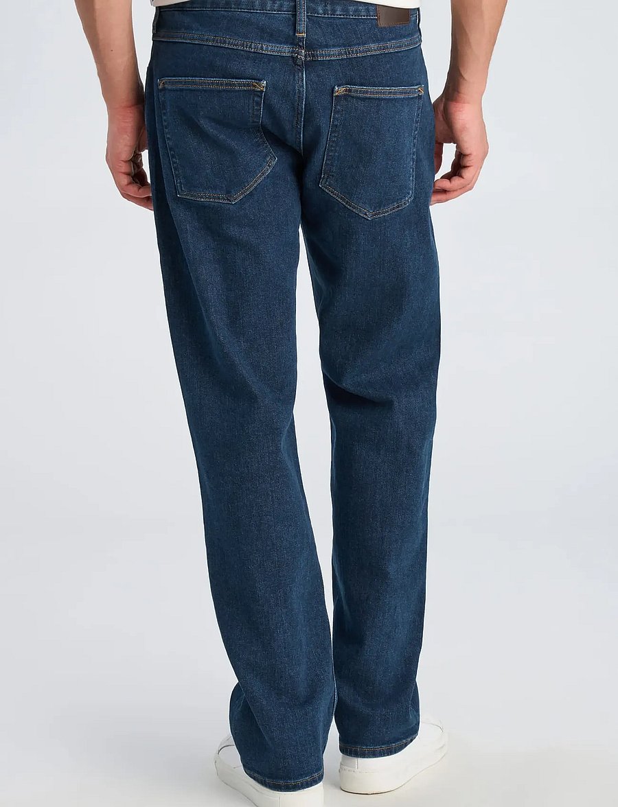 Lindbergh - Mid wash indigo loose fit jeans - loose jeans - mid wash - 4