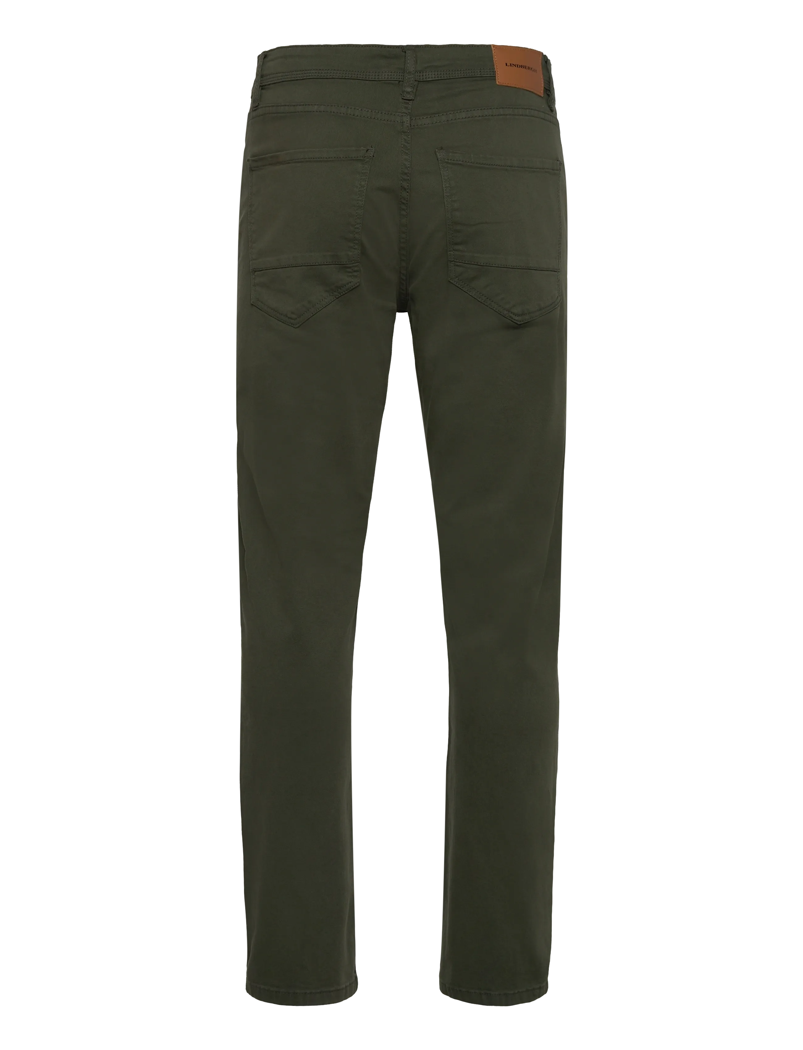 Lindbergh - Twill Superflex 5 pocket pants - casual byxor - dk army - 1