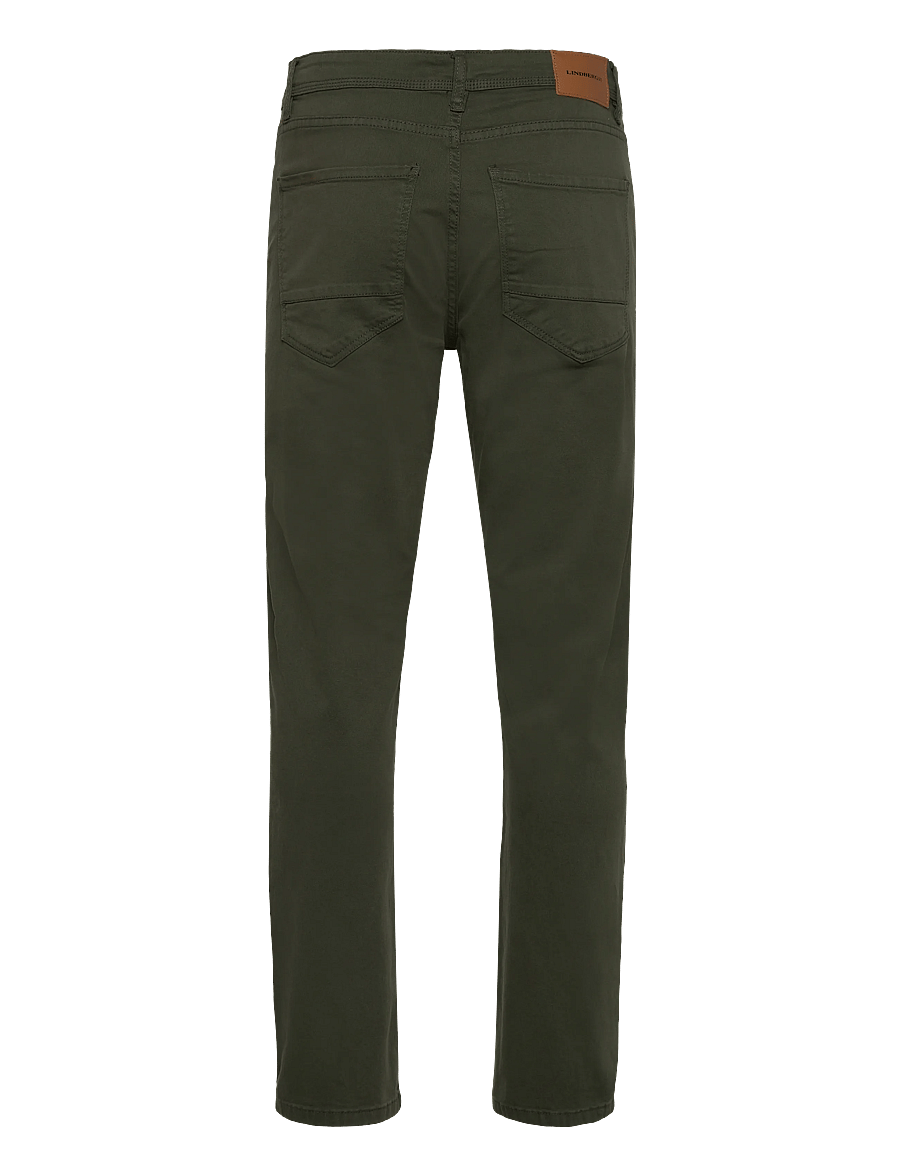 Lindbergh - Twill Superflex 5 pocket pants - vabaaja püksid - dk army - 1