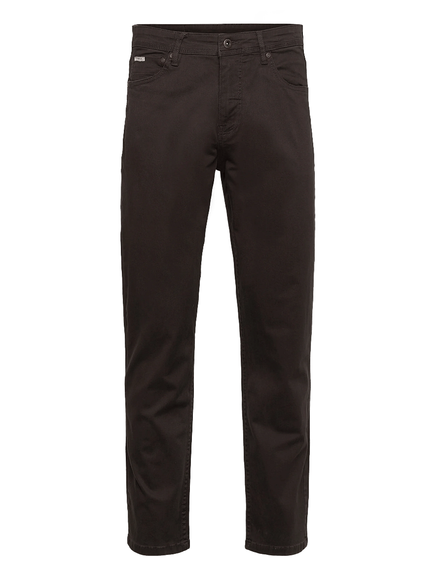 Lindbergh - Twill Superflex 5 pocket pants - vabaaja püksid - dk brown - 0