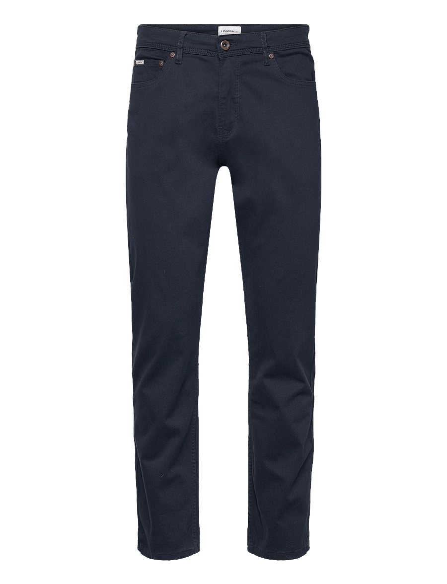 Lindbergh - Twill Superflex 5 pocket pants - pantalons décontractés - dk navy - 1