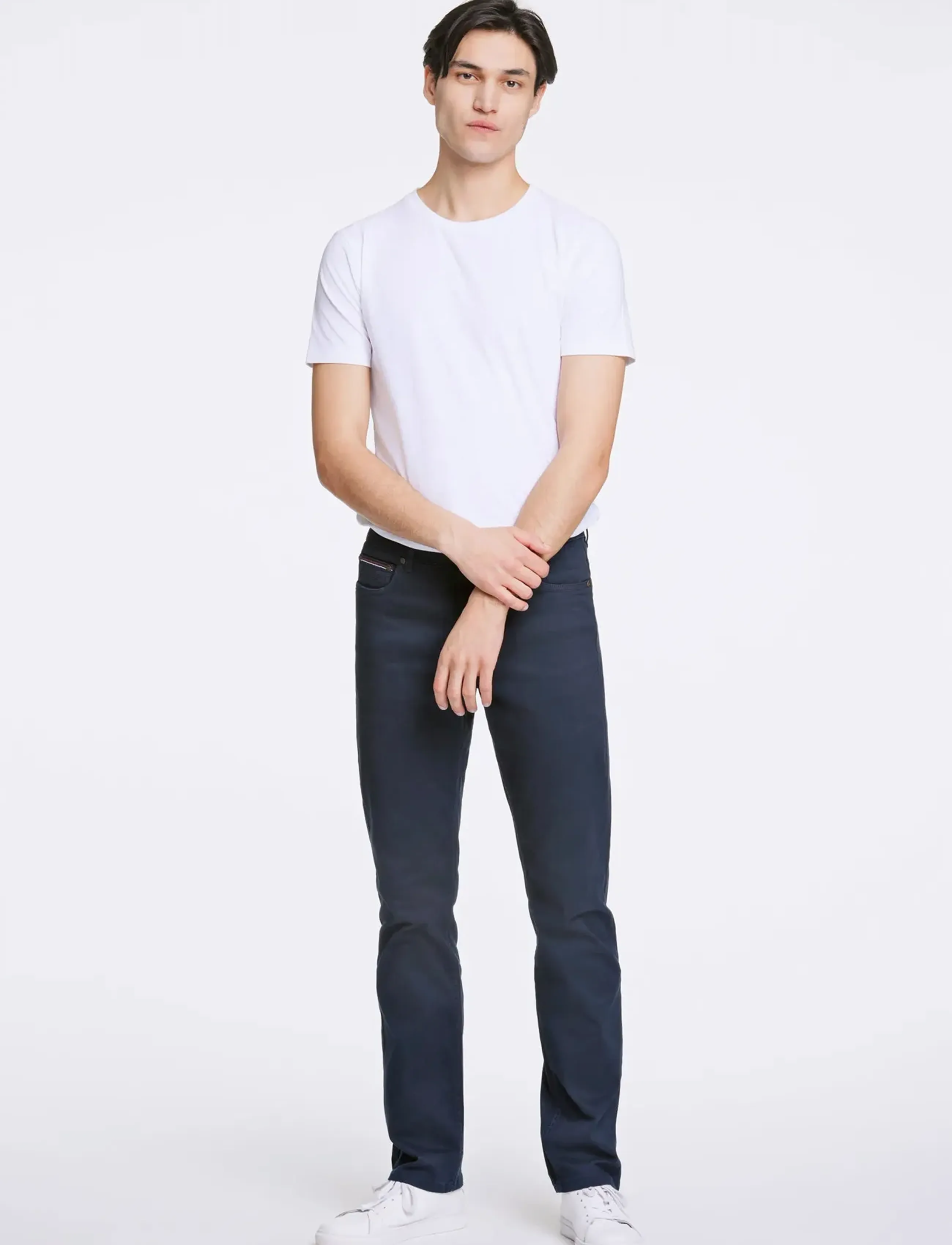 Lindbergh Twill Superflex 5 Pocket Pants, 32 x 32, Navy, Jeans > Almindelige, Herre