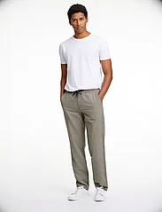 Lindbergh - Oxford drawstring pants - casual trousers - army mix - 4
