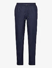 Lindbergh - Oxford drawstring pants - casual trousers - navy - 0