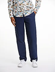 Lindbergh - Oxford drawstring pants - casual - navy - 2