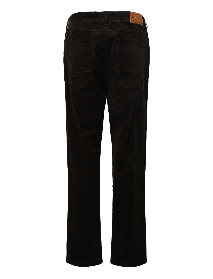 Lindbergh - 5 pocket corduroy pants with superflex - casual bukser - dk brown - 1